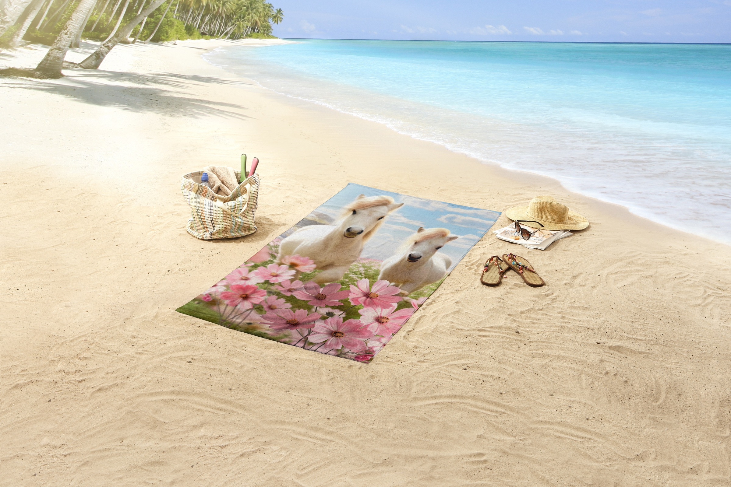 good morning Strandtuch "Philou" Kinder Strandtuch, Mikrofaser, Velours, sa günstig online kaufen
