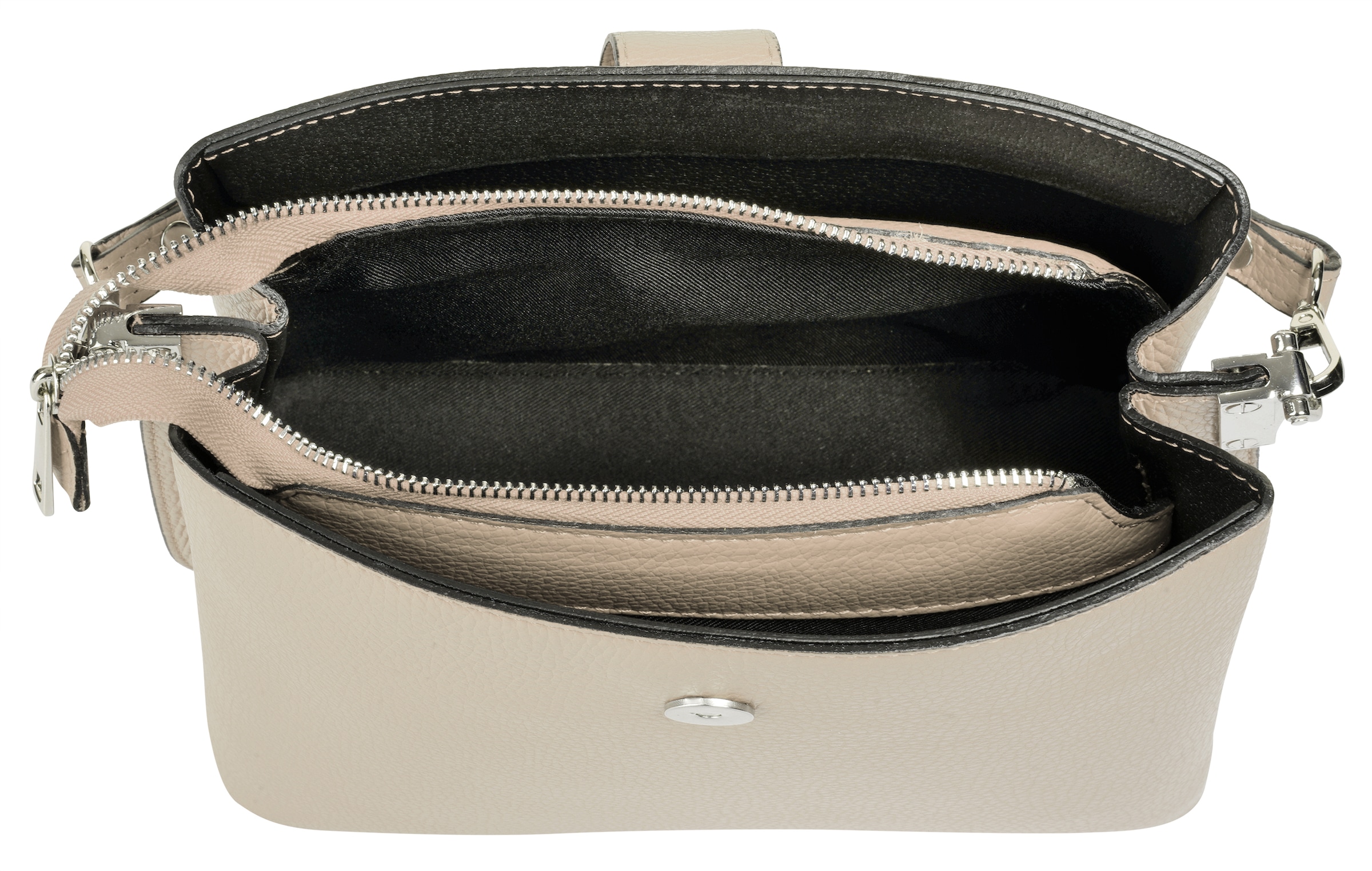 Cluty Henkeltasche, echt Leder, Made in Italy