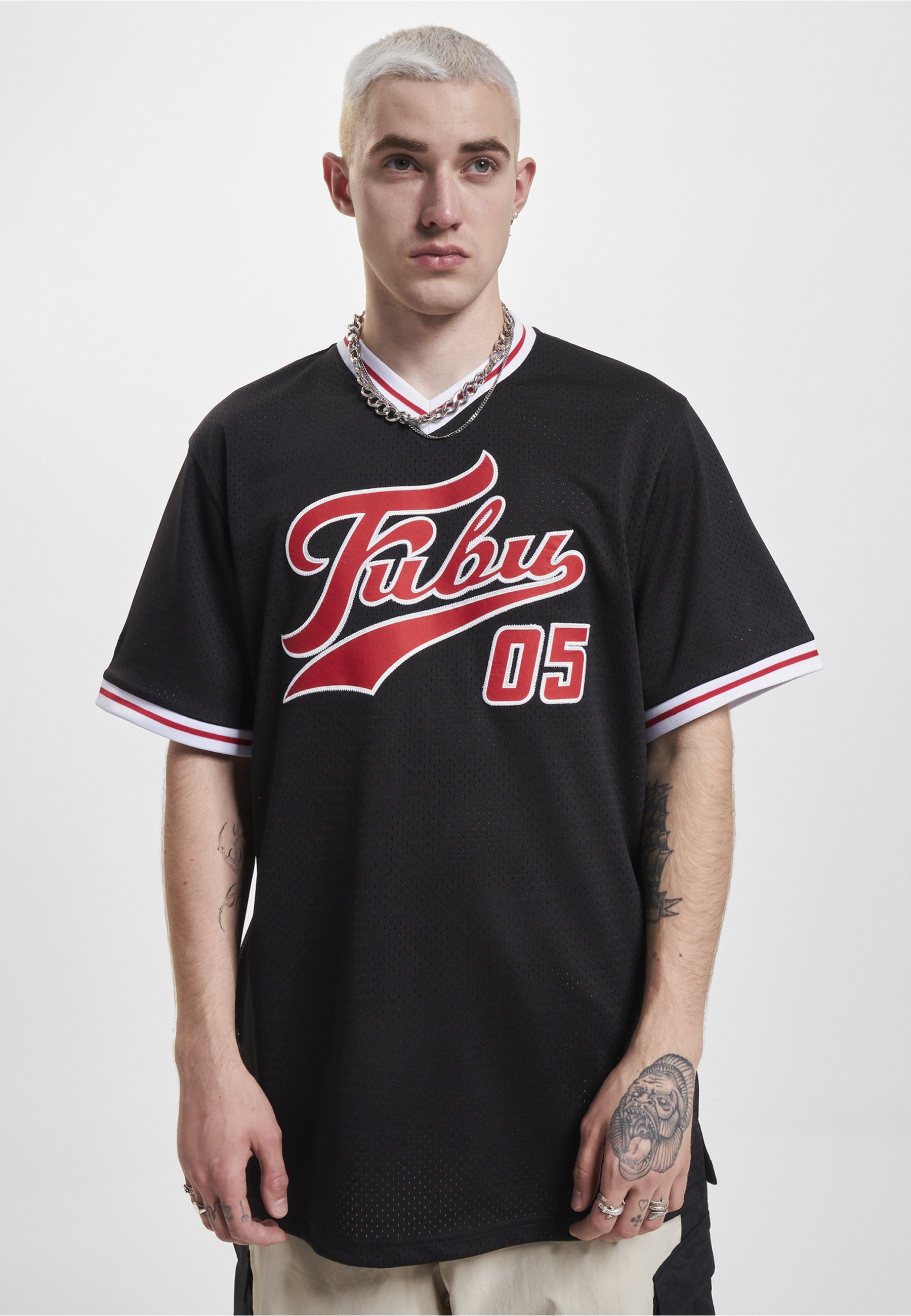 Fubu T-Shirt »Fubu Herren FM233-005-2 FUBU Varsity Mesh Tee« 1 Stk.