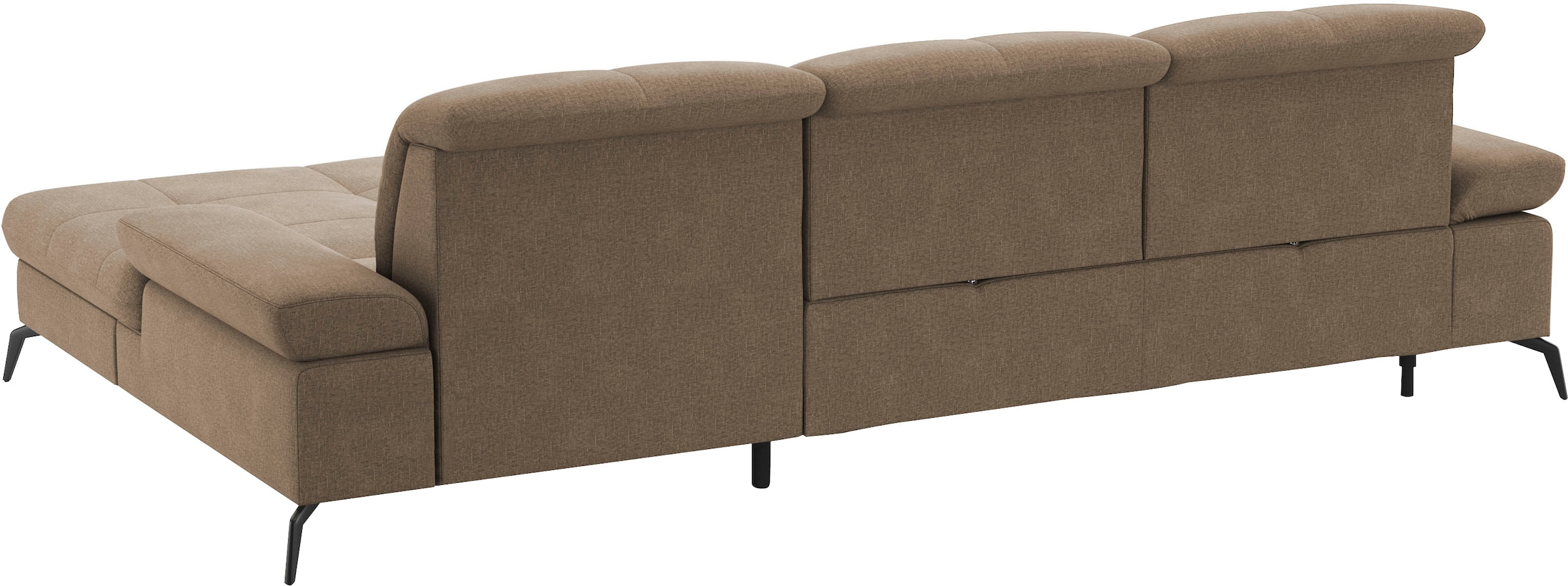 sit&more Ecksofa »Amica, L-Form, inkl. Sitztiefenverstellung & Armteilverstellung«, wahlweise mit Bettfunktion, Bettkasten und Kopfteilverstellung