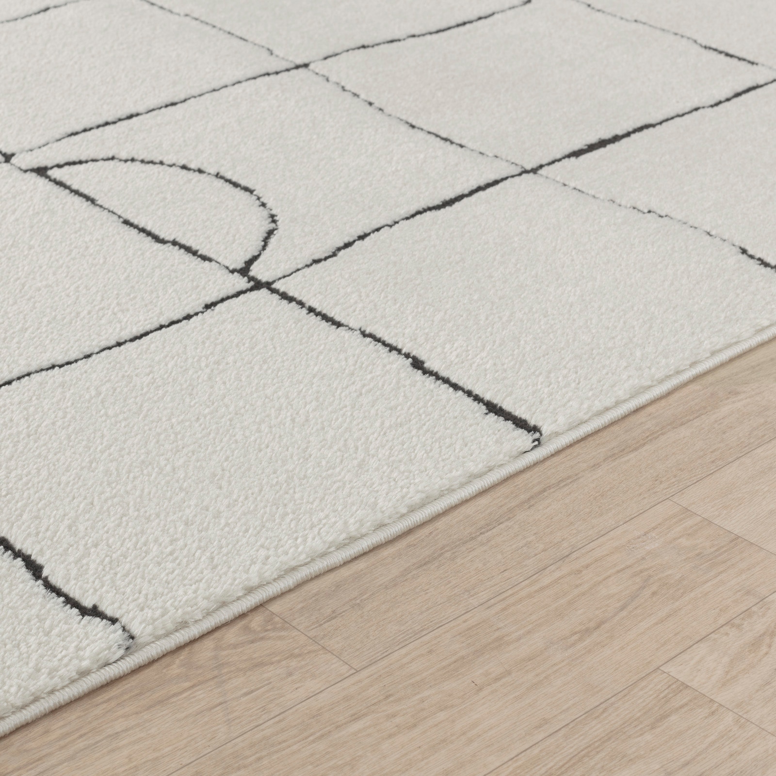 Livabliss Teppich »INCHON« rechteckig 14 mm Höhe Skandi Design, Modern Boho Kurzflor Wohnzimmerteppich, Schlafzimmer