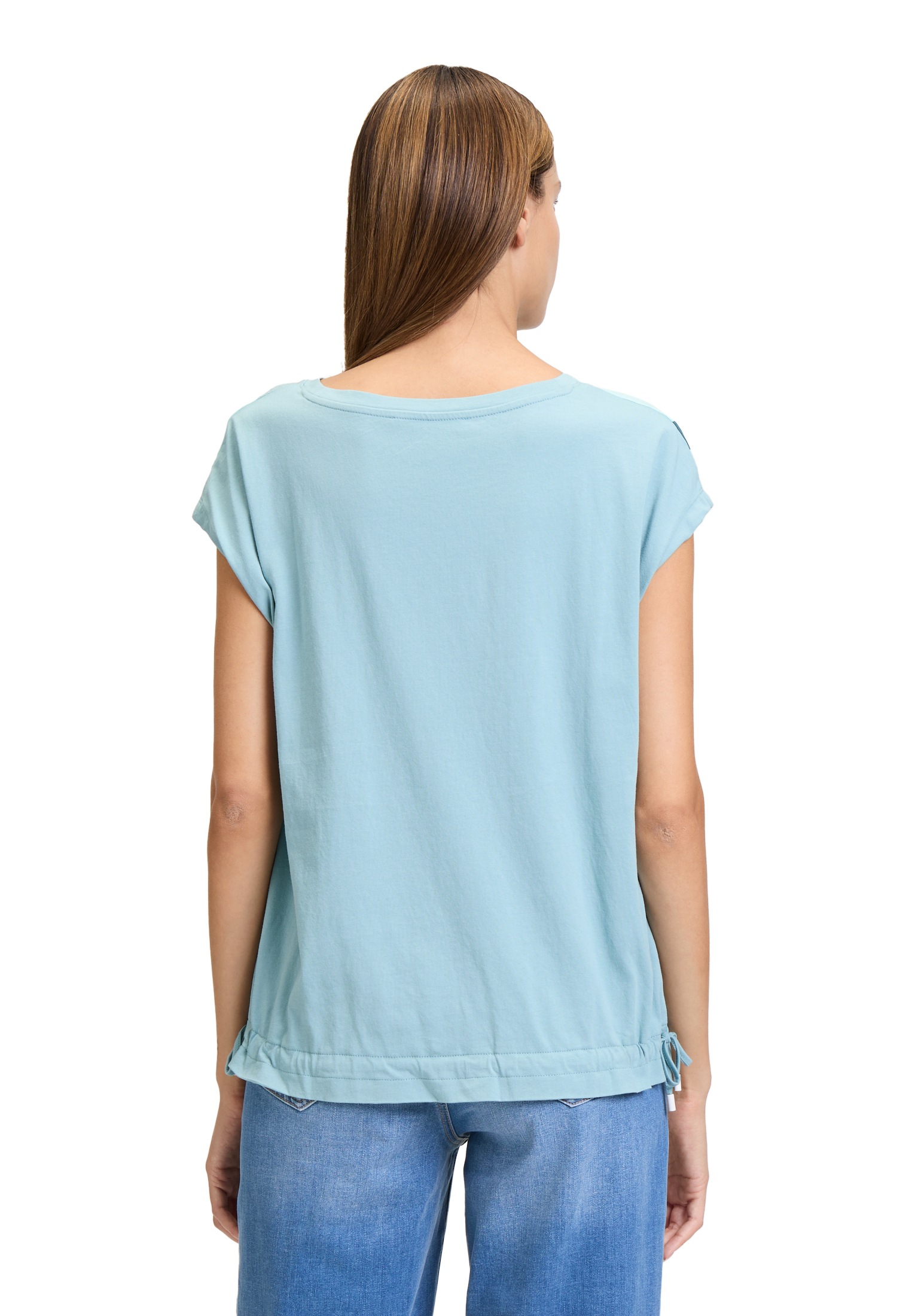 Betty&Co Kurzarmshirt »Betty & Co Patchwork-Shirt mit Print«, (1 tlg.), Druck