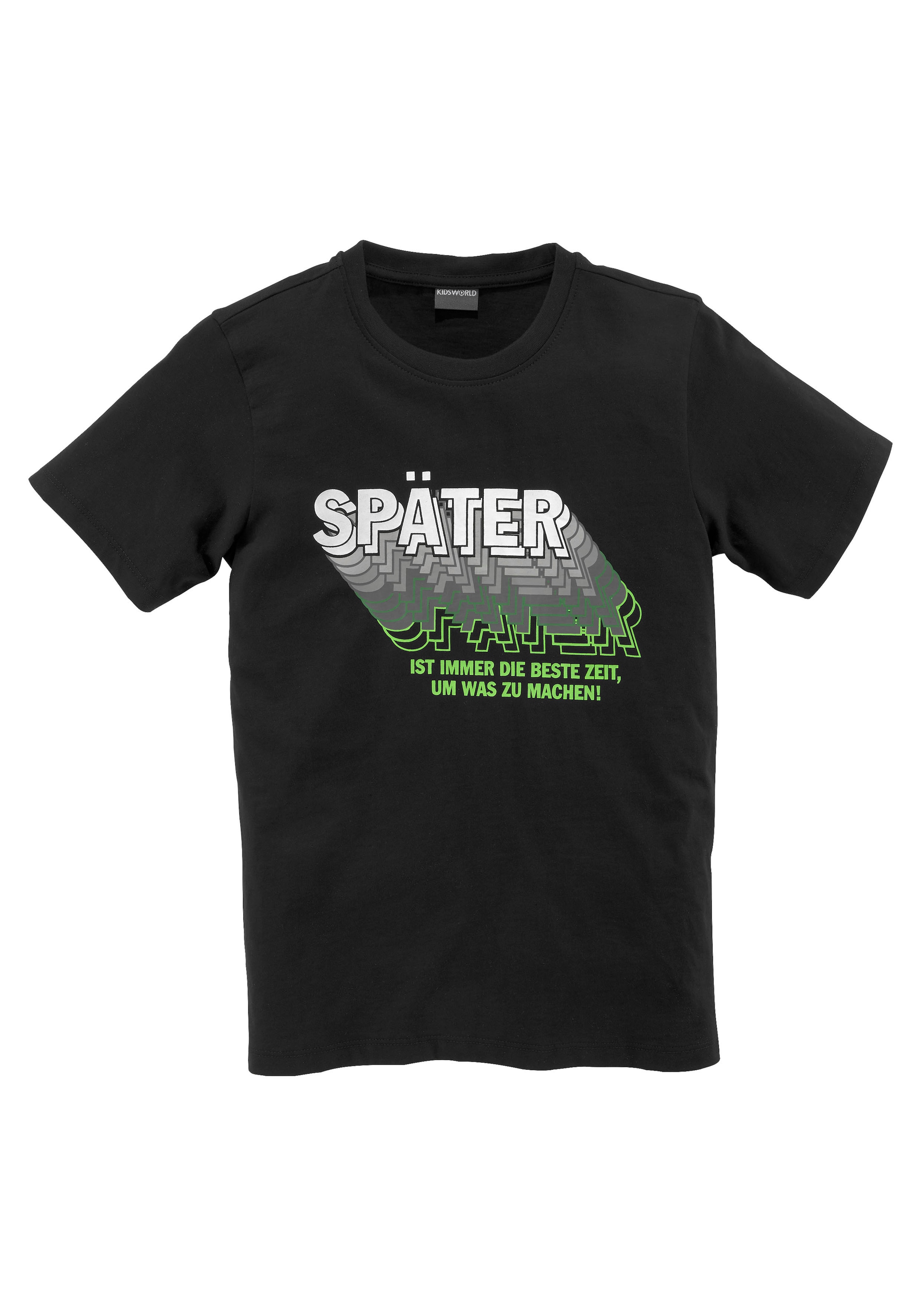 KIDSWORLD T-Shirt »SPÄTER......«, für BAUR ▷ Sprücheshirt 