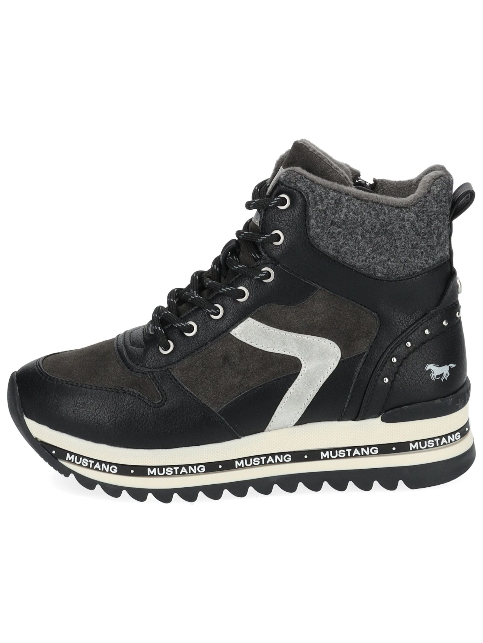 Mustang Shoes Schnürstiefelette »Mustang Shoes Stiefelette Lederimitat«