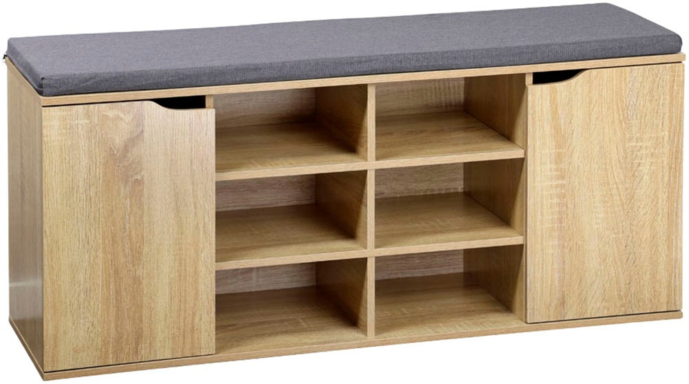 KESPER Schuhschrank "Schuhschrank mit Sitzkissen, 2 Türen, FSC"