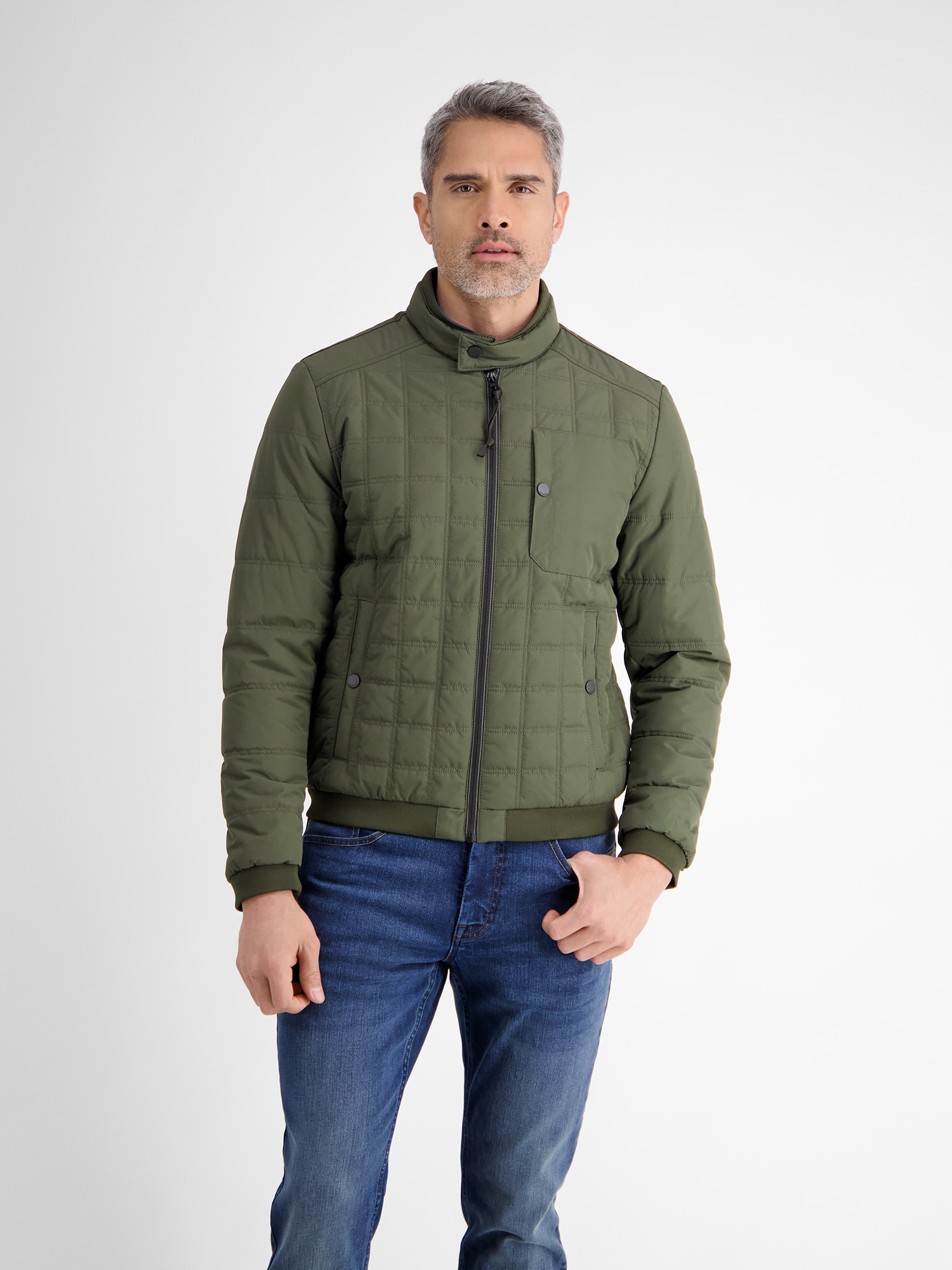 Thumbnail - LERROS Steppjacke "LERROS Herren Steppblouson, funktional", ohne Kapuze, Wasser- und windabweisend, atmungsaktiv