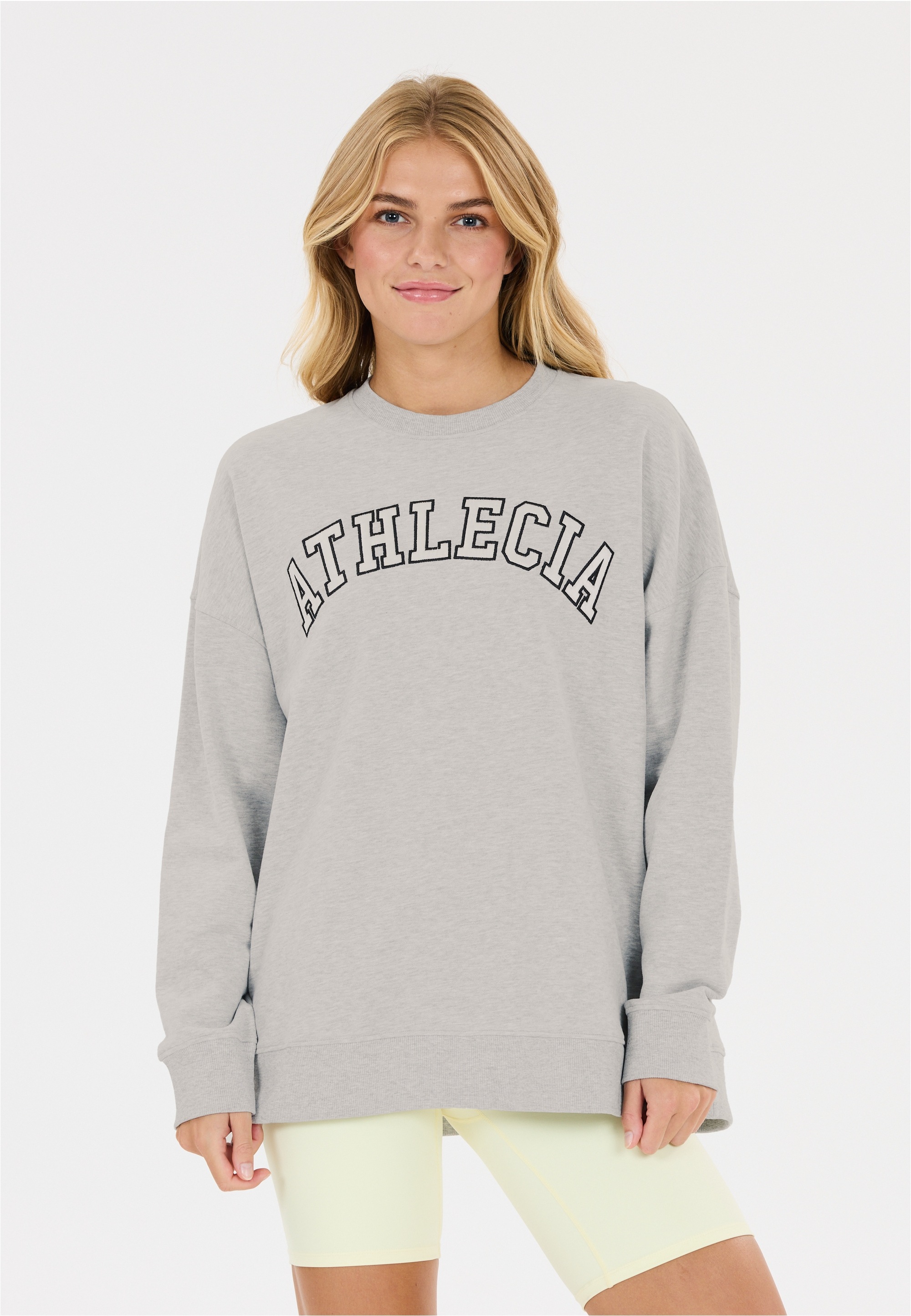 ATHLECIA Damen Sweatshirt "Fenne", grau, Gr. 38, bedruckt, 100% Baumwolle, Sweatshirts, in komfortabler Qualität