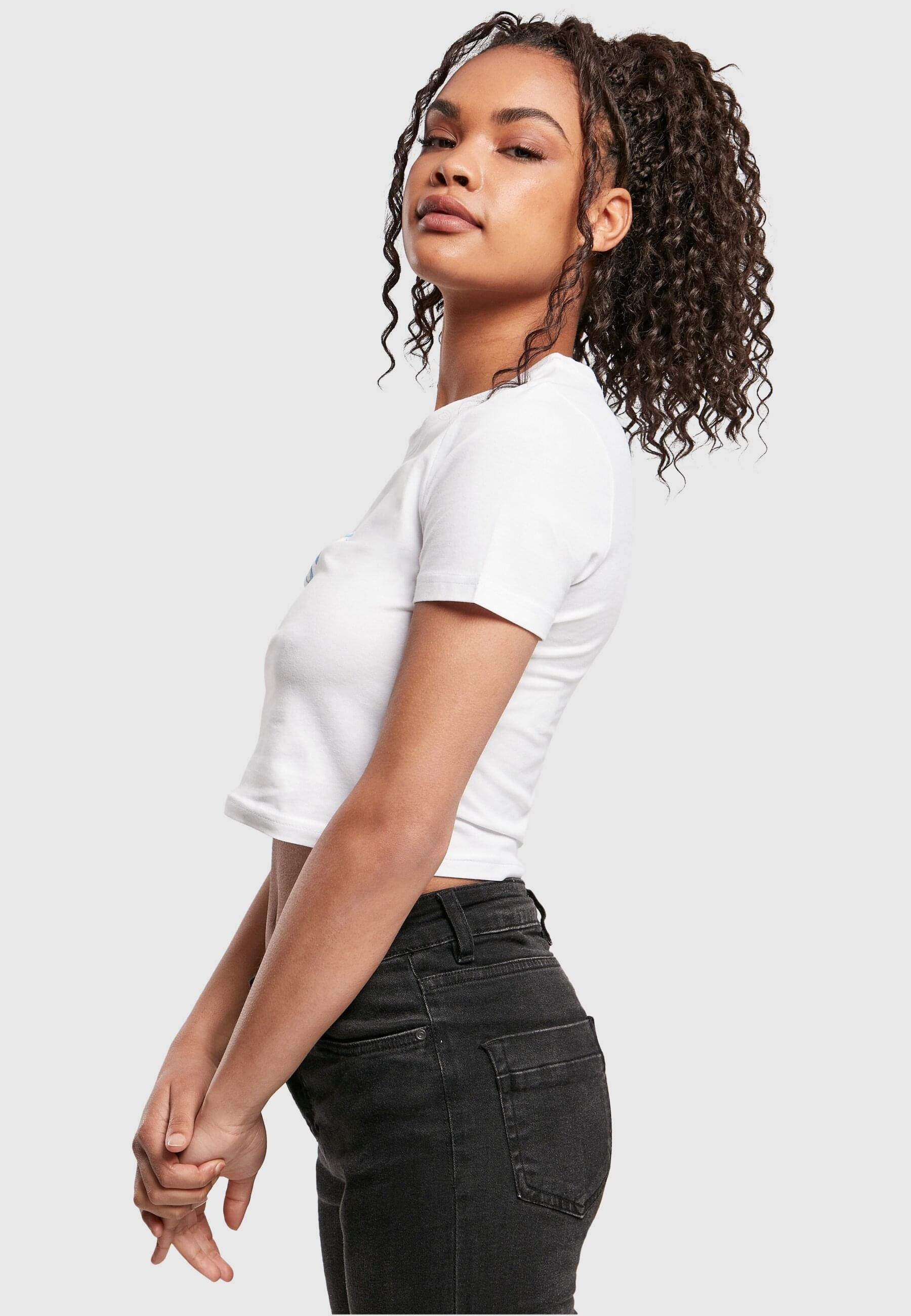MisterTee T-Shirt »MisterTee Damen Ladies Butterfly Cropped Tee«, (1 tlg.)