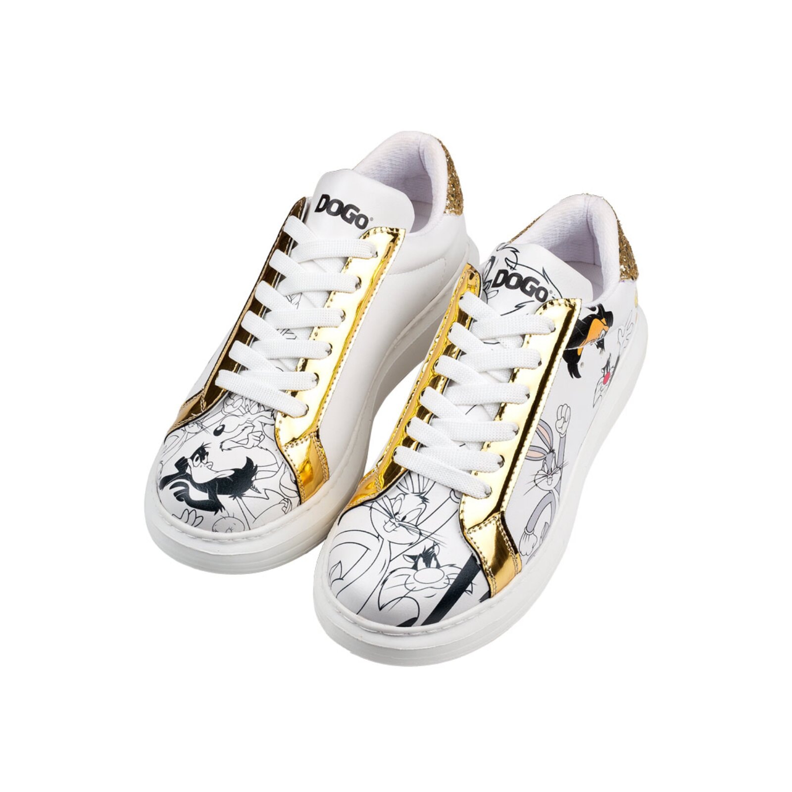 DOGO Sneaker »Verona Low-Top Sneaker Looney Tunes Chasing Tunes Damen Sneaker«  Handgefertigt