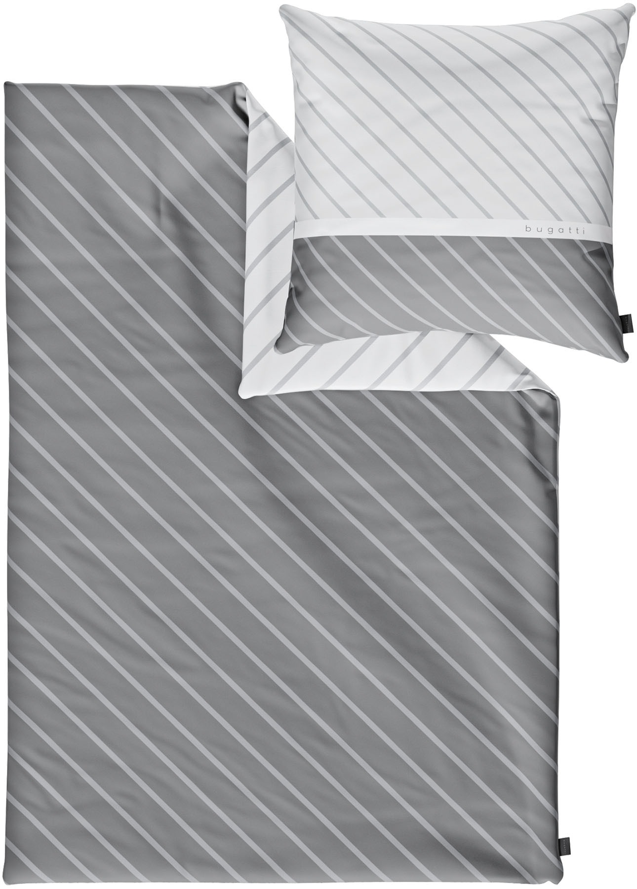 bugatti Bettwäsche "Satinbettwäsche bugatti" 2 Stk. tlg. mit zeitlosem Wend günstig online kaufen