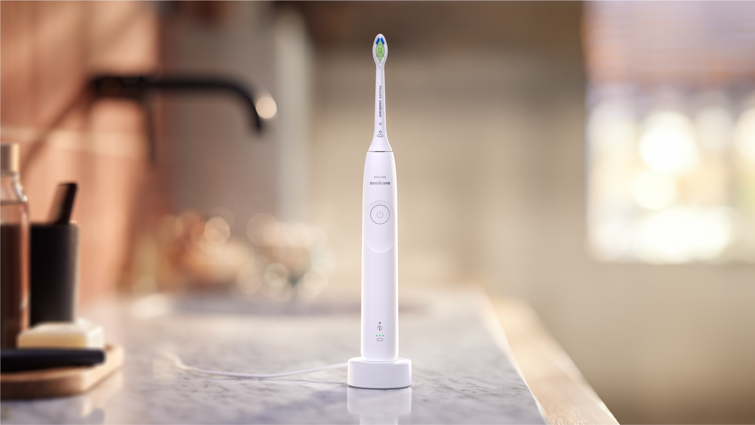 Philips Sonicare Elektrische Zahnbürste »Series 5300 HX7108/01«, 1 St. Aufsteckbürsten, mit Andruckkontrolle, 2 Intensitätsstufen, inkl. Ladegerät