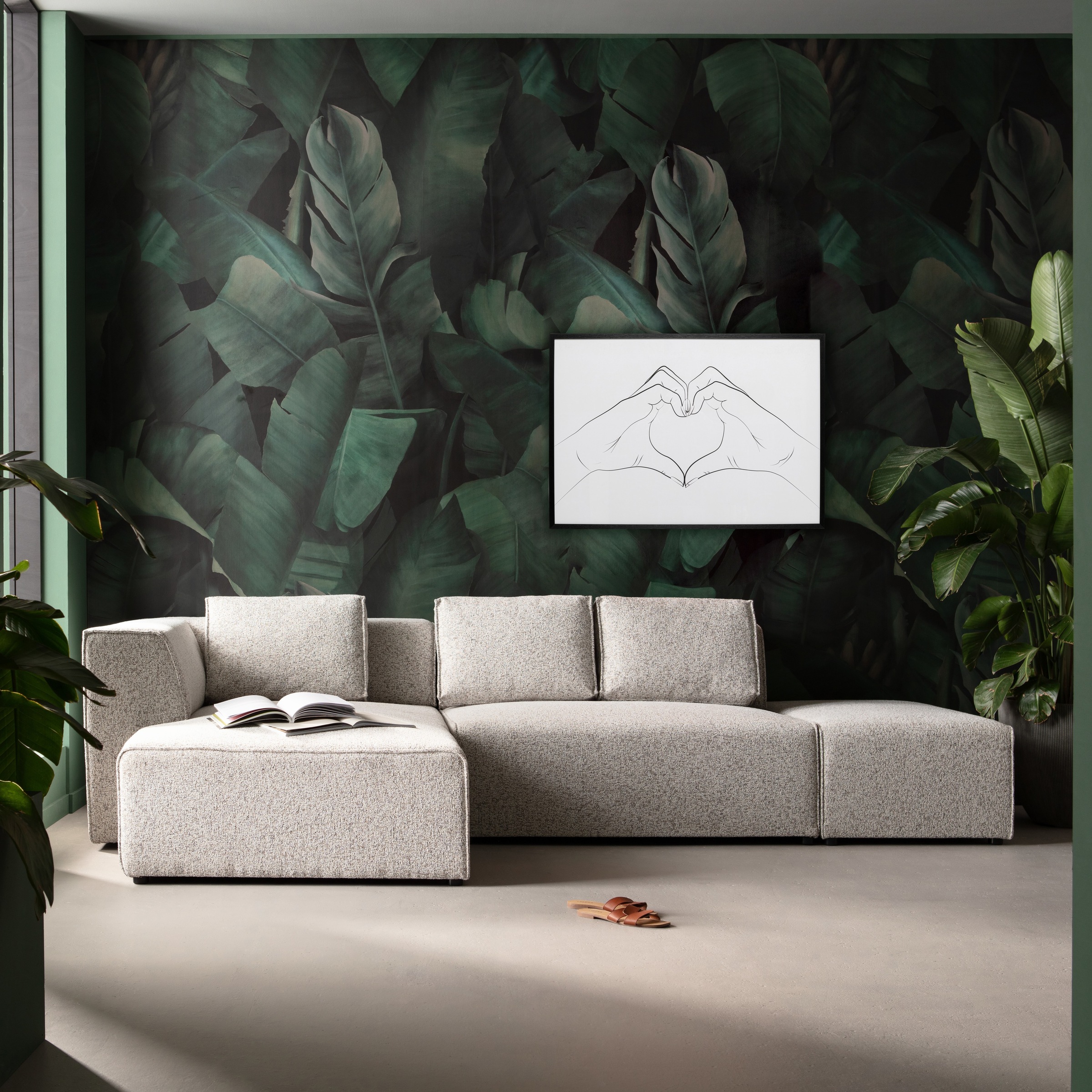 Kare Design Bild mit Rahmen »Gerahmtes Bild Heart Hands 103x73cm« 1, 