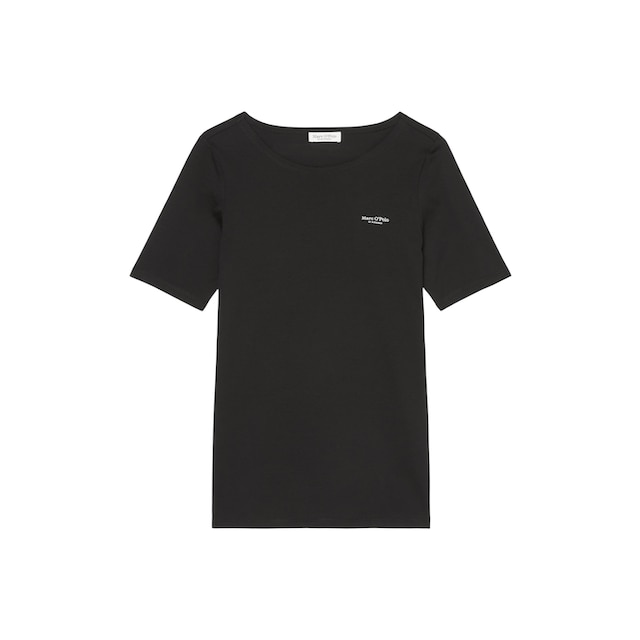 Marc O'Polo T-Shirt »T-shirt, short-sleeve, round neck, logo-print«, mit  kleinem Logo auf der Brust online bestellen | BAUR