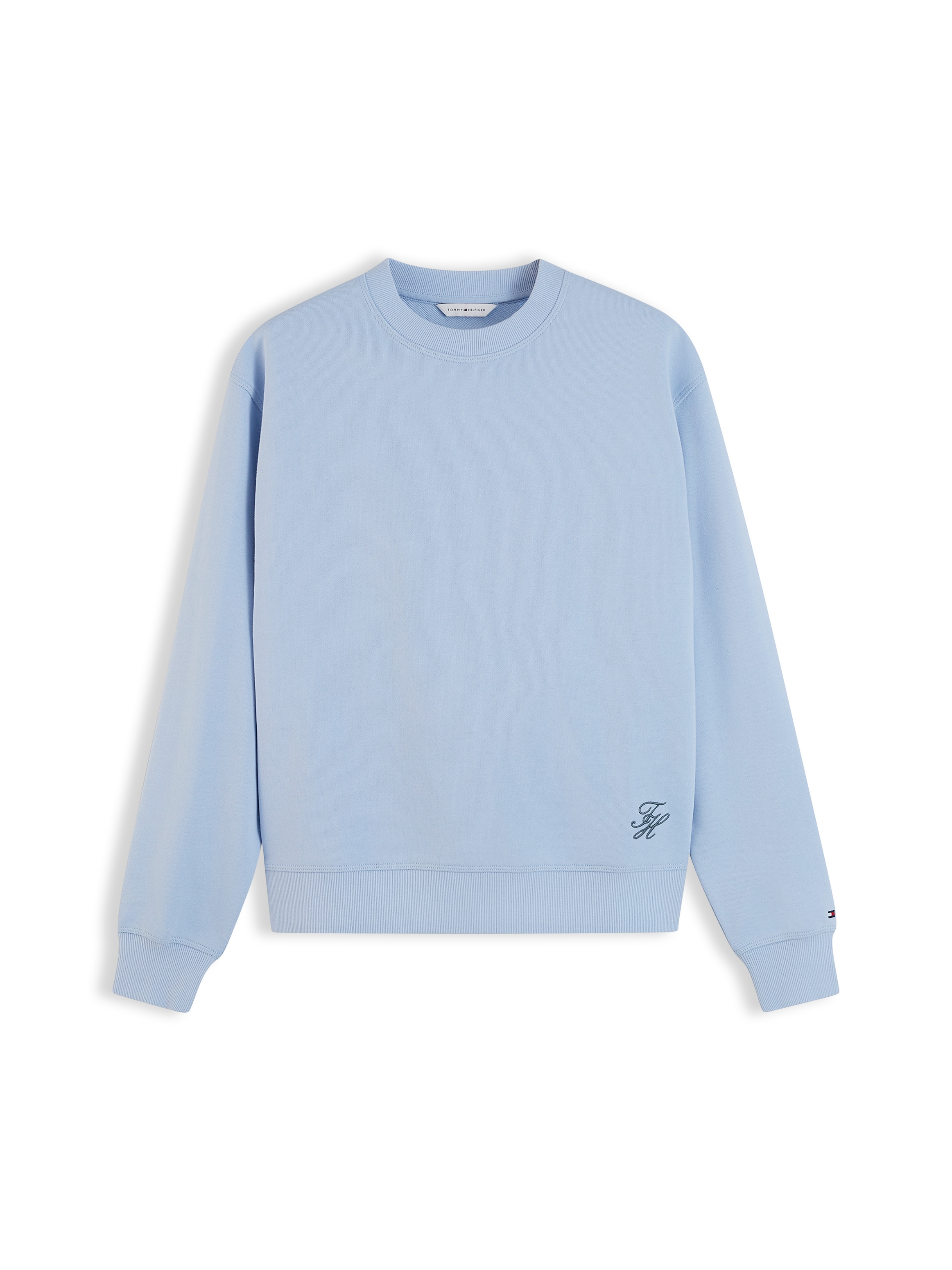 Tommy Hilfiger Sweatshirt »SCRIPT TERRY MDRN C-NK SWTSHIRT«, Baumwolle
