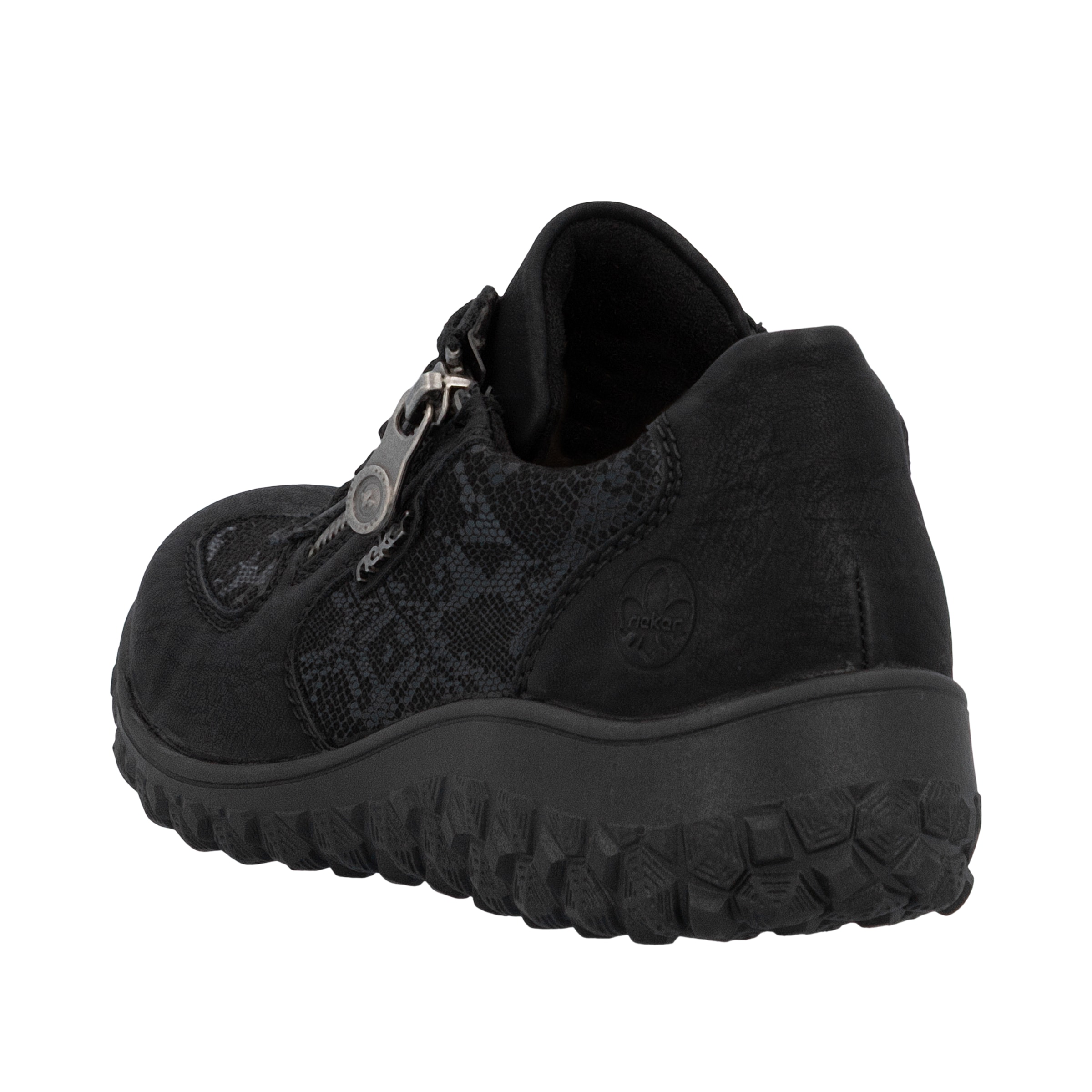 Rieker Keilsneaker, Schnürschuh, Halbschuh, Freizeitsneaker mit Reißverschluss