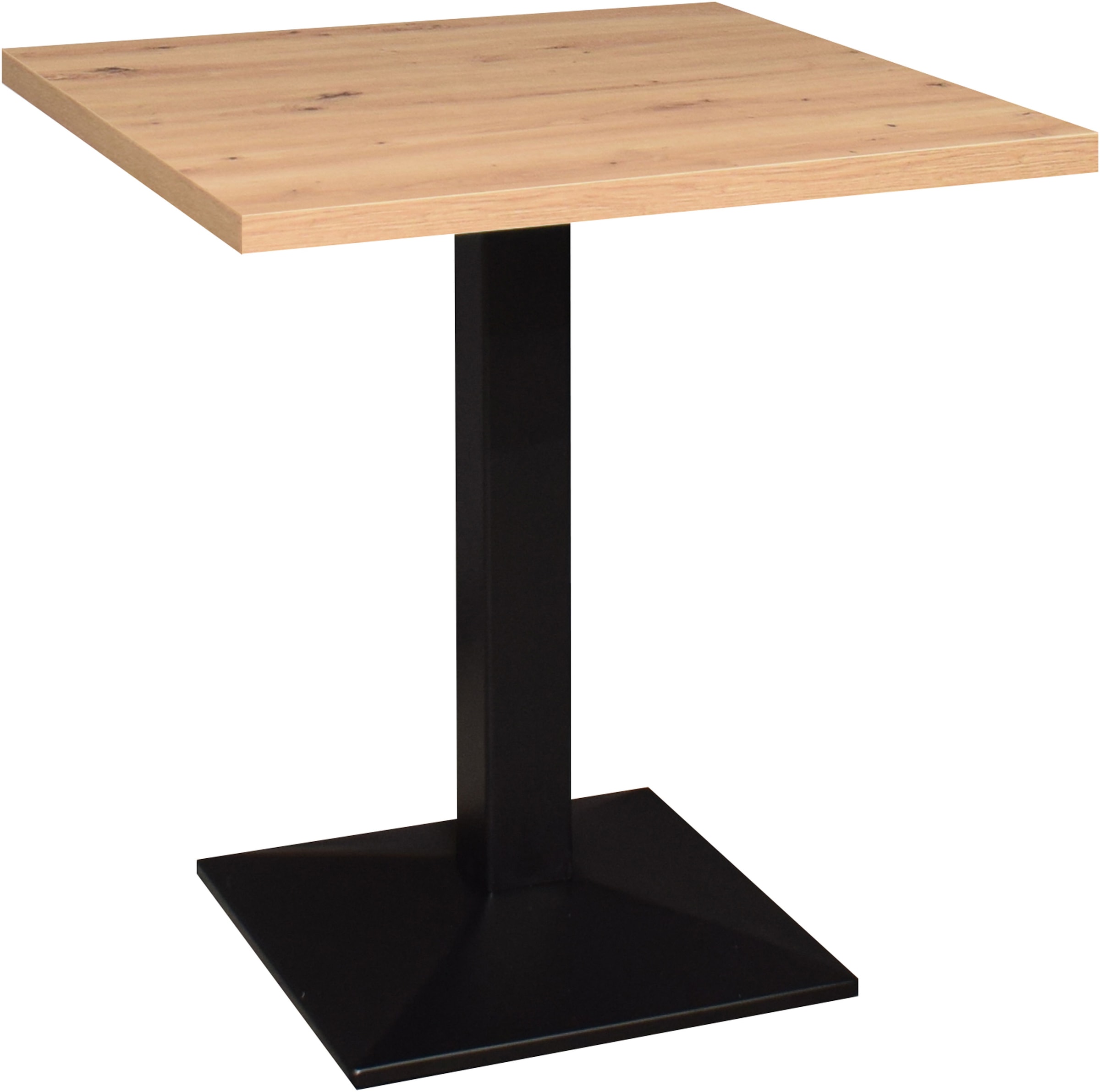 Mäusbacher "Big Bistro Metall" Quadrat-Säulengestell, eckige Platte BHT 70x75x70 cm