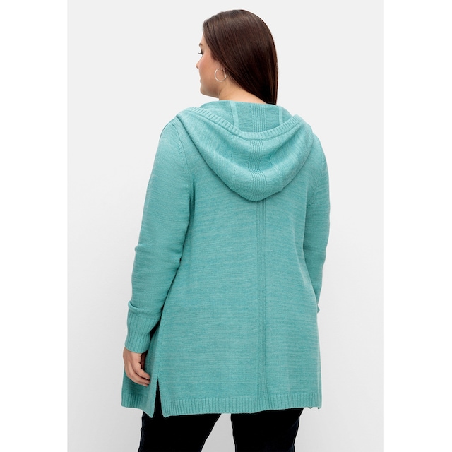 Sheego Longstrickjacke »Große Größen«, mit Wolle und Kaschmir bestellen |  BAUR