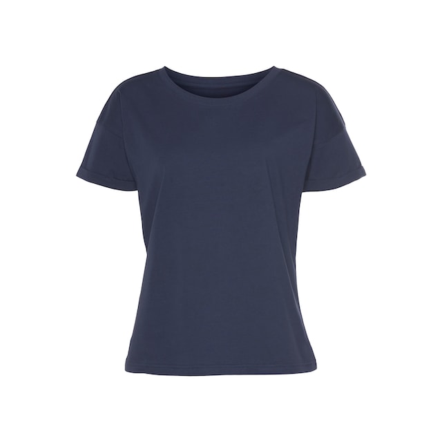 H.I.S T-Shirt »mit Ärmelaufschlag«, im maritimen Stil, Loungewear bestellen  | BAUR