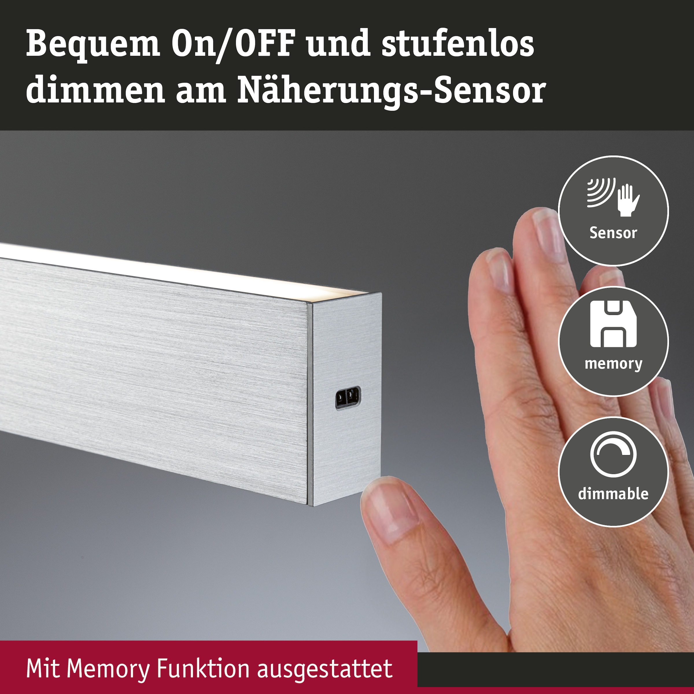 Paulmann LED Pendelleuchte »LED Pendelleuchte Aptare dimmbar«, 2 flammig, Memoryfunktion