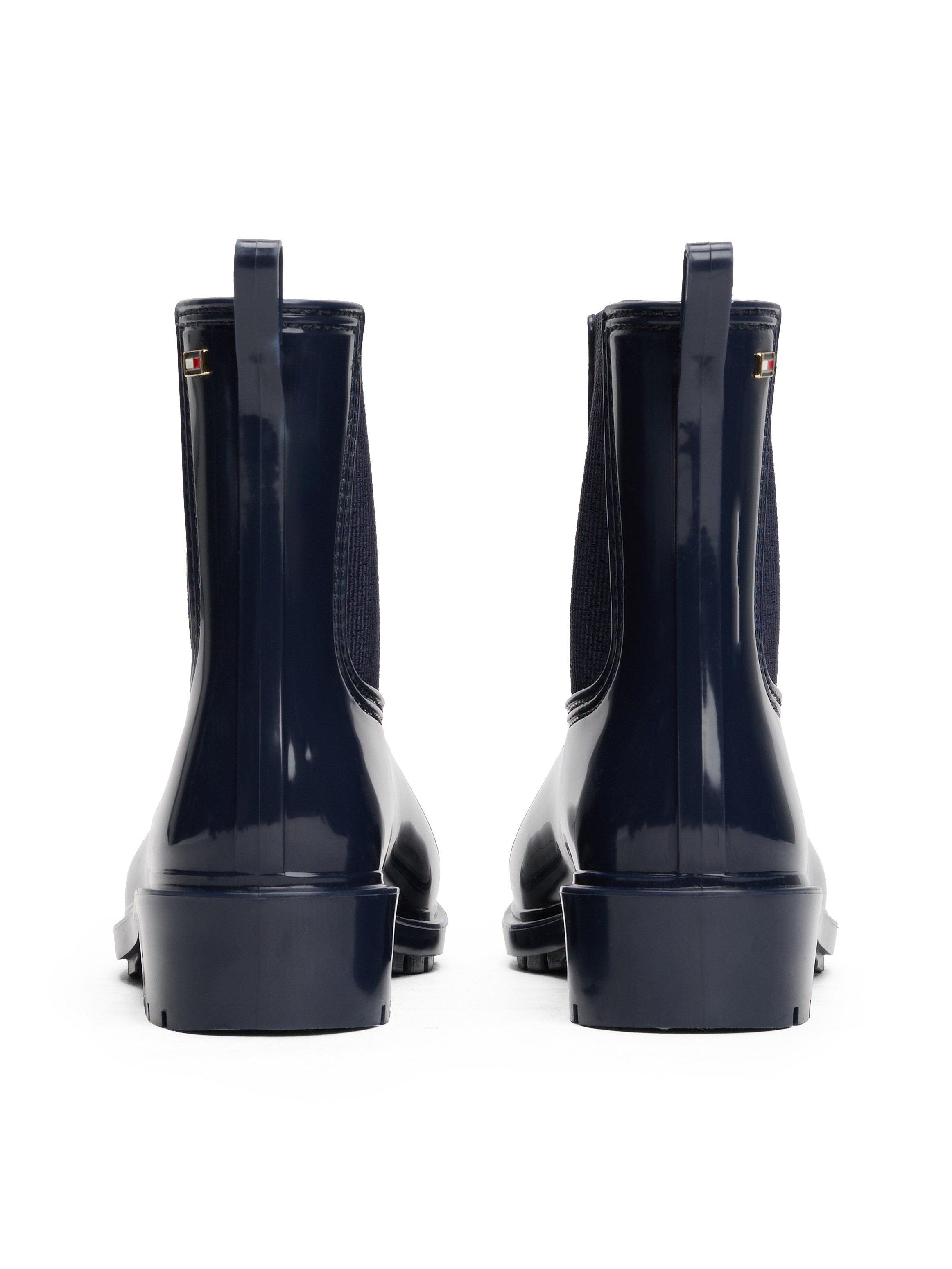 Tommy Hilfiger Chelseaboots "FLAG HARDWARE RAINBOOT", Blockabsatz, Schlupfb günstig online kaufen