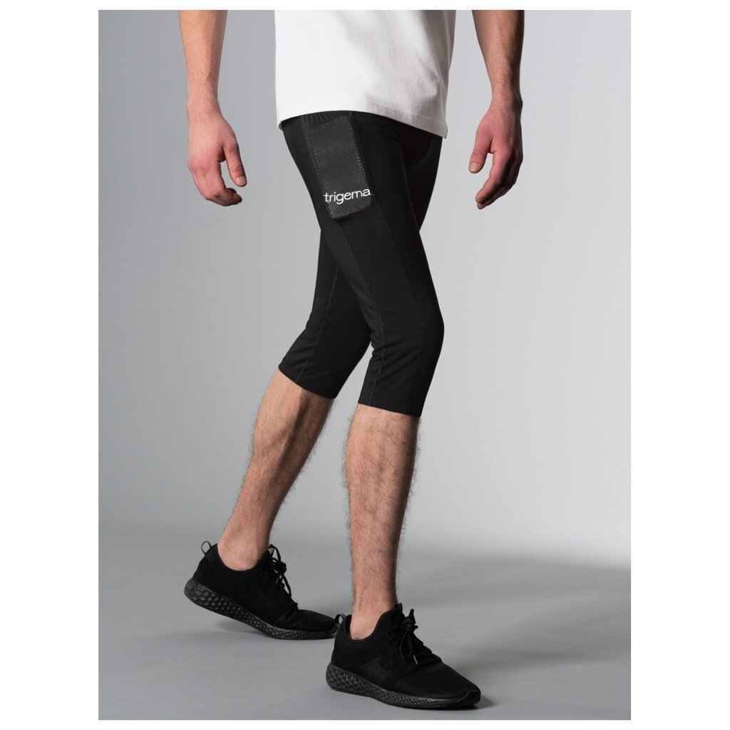 Trigema Jerseyhose »TRIGEMA Kurze Sportleggings mit Seitentasche«, (1 tlg.)