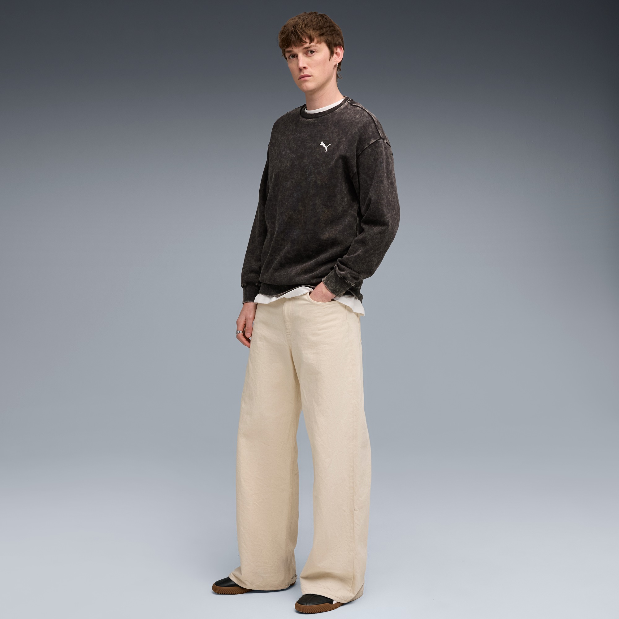 Thumbnail - PUMA Langarmshirt "ESS ELEVATED RELAXED WASH CREW FL"