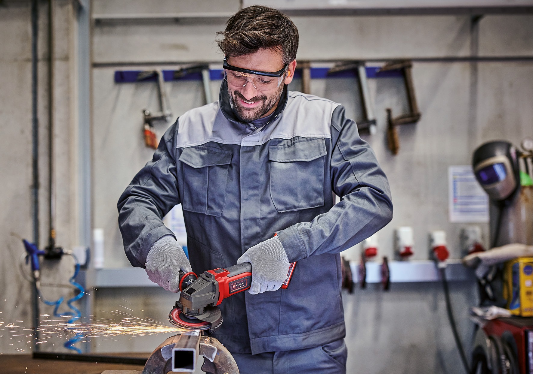 Einhell Akku-Winkelschleifer »TE-AG 18/125-2 Li« Set,  inkl. 4,0 Ah Akku und Ladegerät