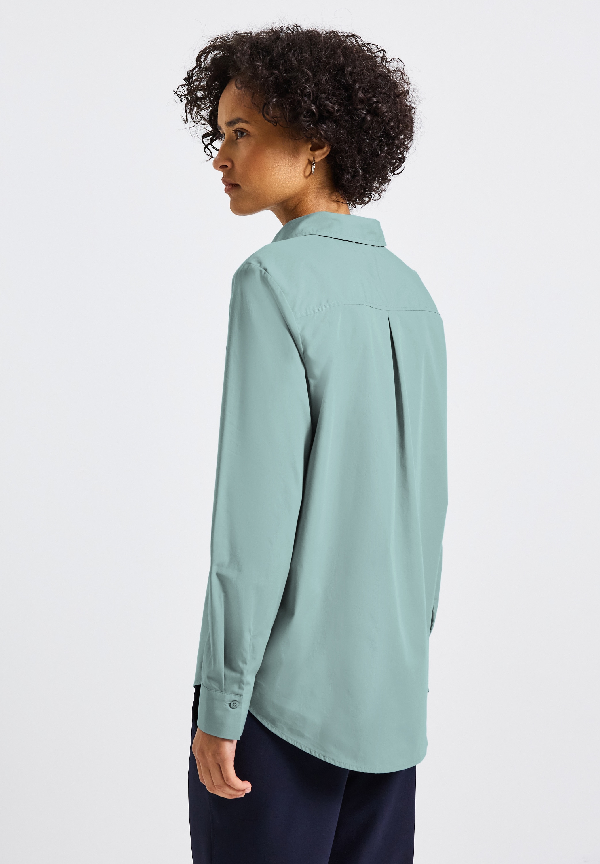 STREET ONE Hemdbluse, aus reiner Baumwolle