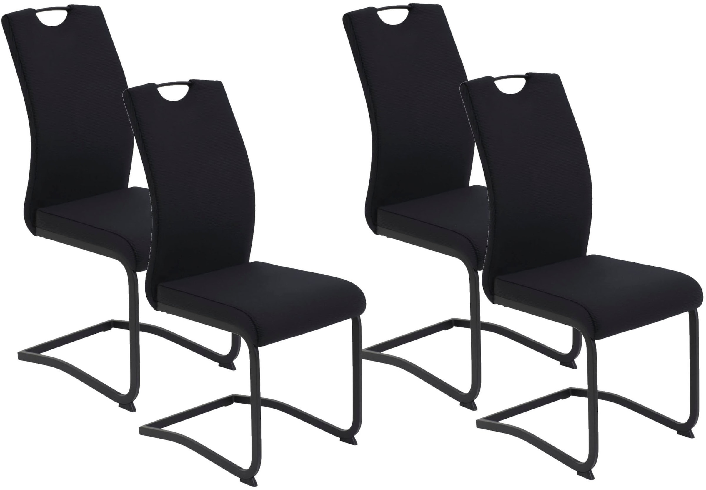 HELA Freischwinger "RIGA II", (Set), 4 St., Samt-Cord, Freischwinger,Vierka günstig online kaufen