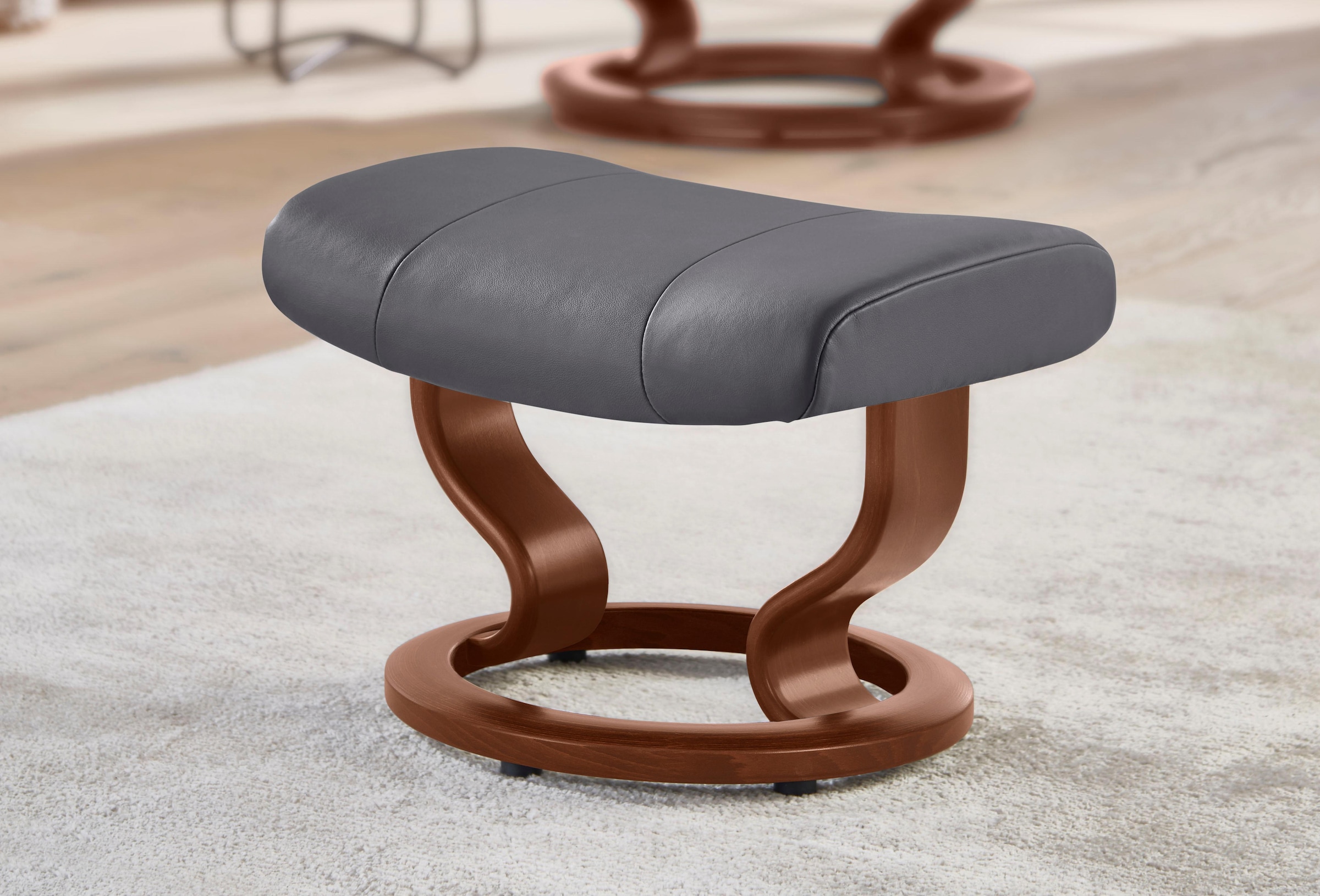 Stressless Hocker "Garda", mit Classic Base, Gestell Braun günstig online kaufen