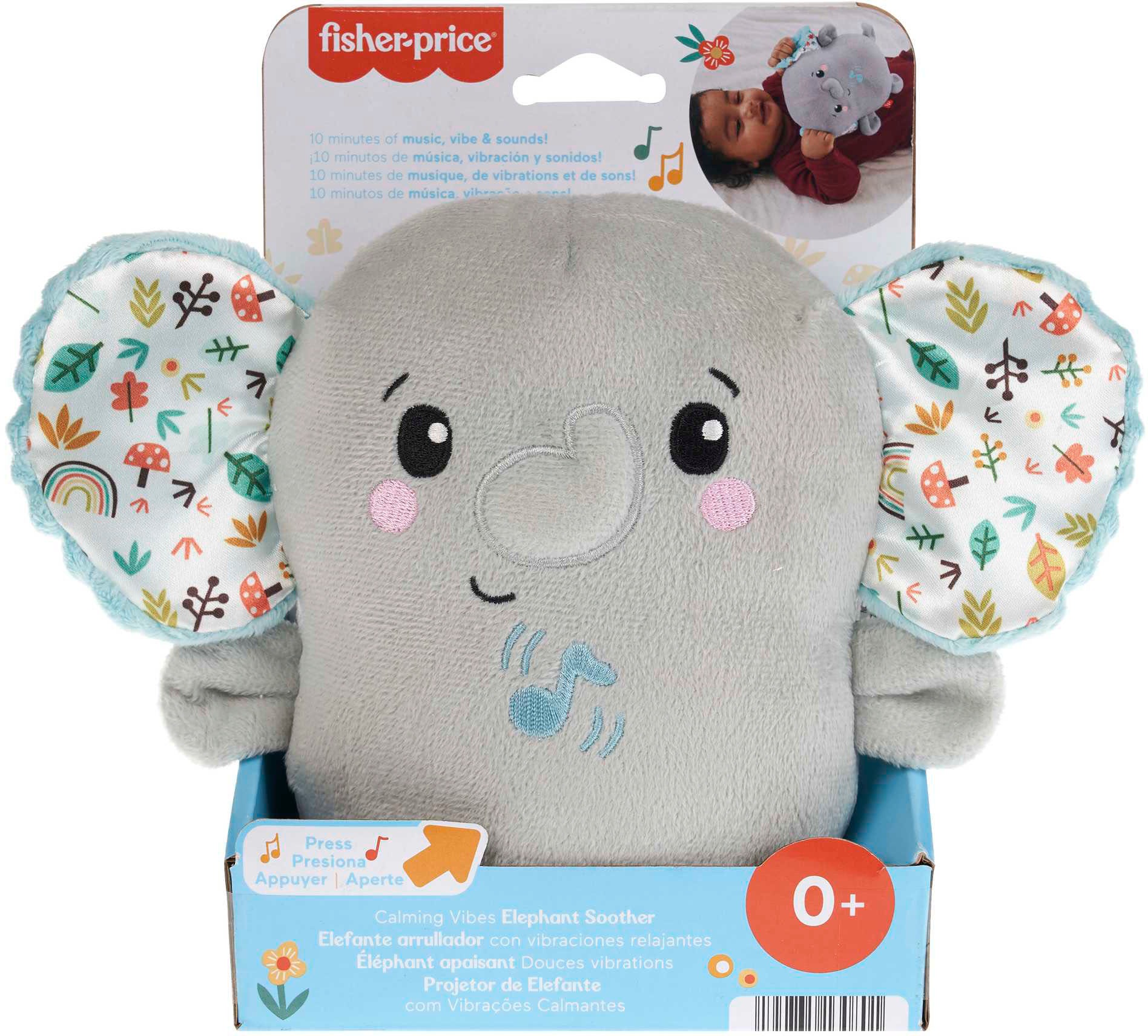 Fisher-Price® Plüschfigur »Schlummer Elefant«, Einschlafhilfe, mit Musik und Geräuschen