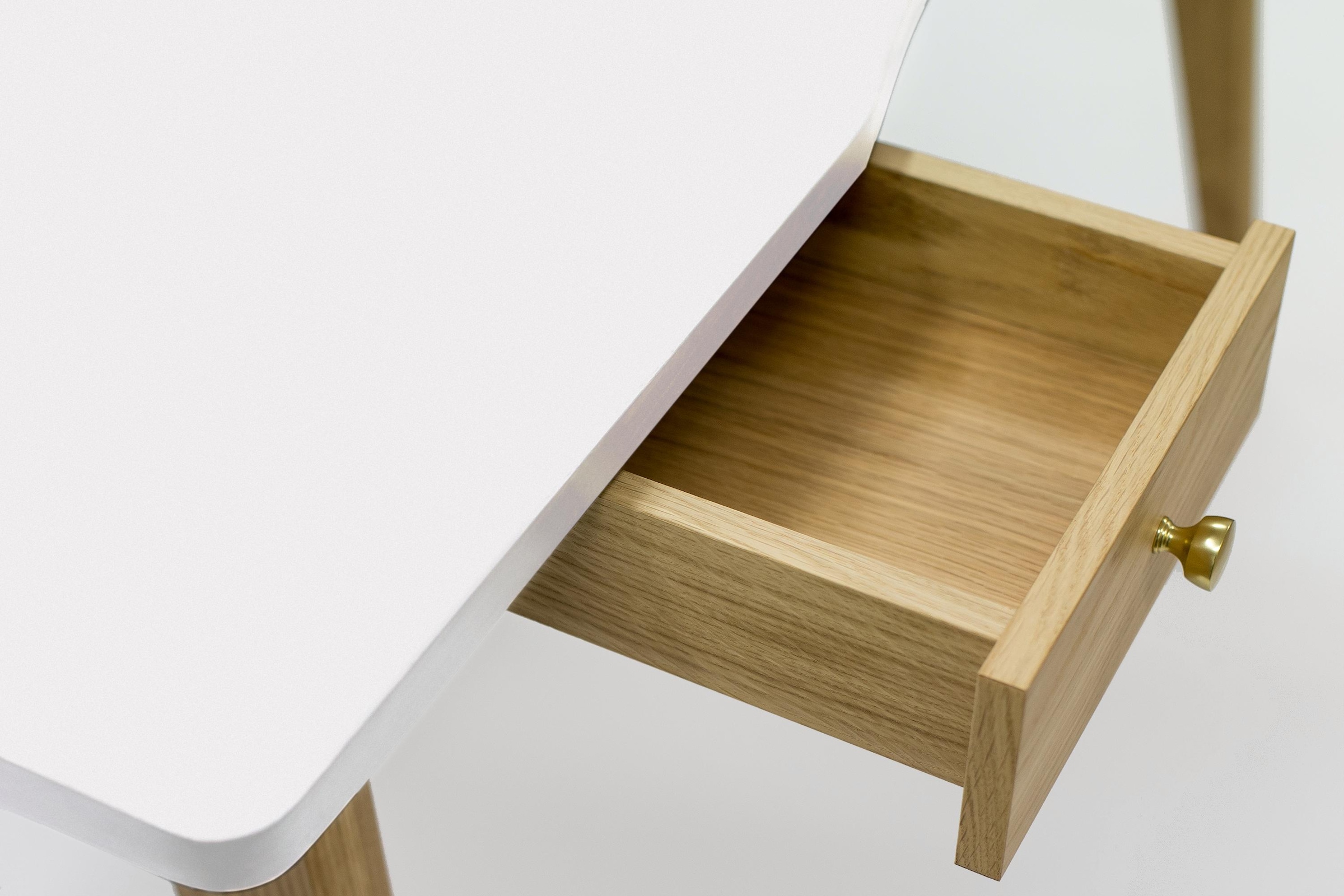 Woodman Schreibtisch »Peer«, im skandinavian Design, Tischbeine aus massiver Eiche