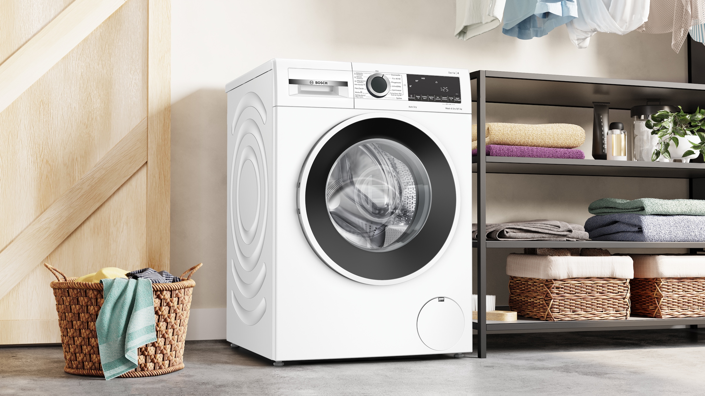 BOSCH Waschtrockner »WNA14441« Serie 4 9 kg /5 kg 70 dB(A)