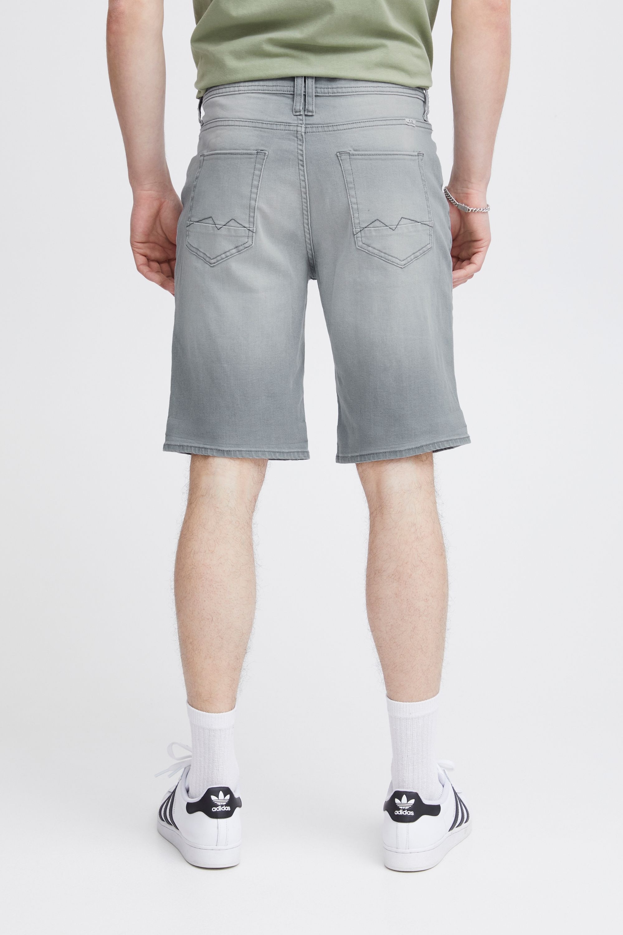 Jeansshorts BLEND "Jeansshorts BHDenimshorts", Herren, Gr. XXL, N-Gr, grau (denim lightgrau, 23), Obermaterial: 98% Baumwolle CO. 2% Elasthan EL., Jeans Jeansshorts 6