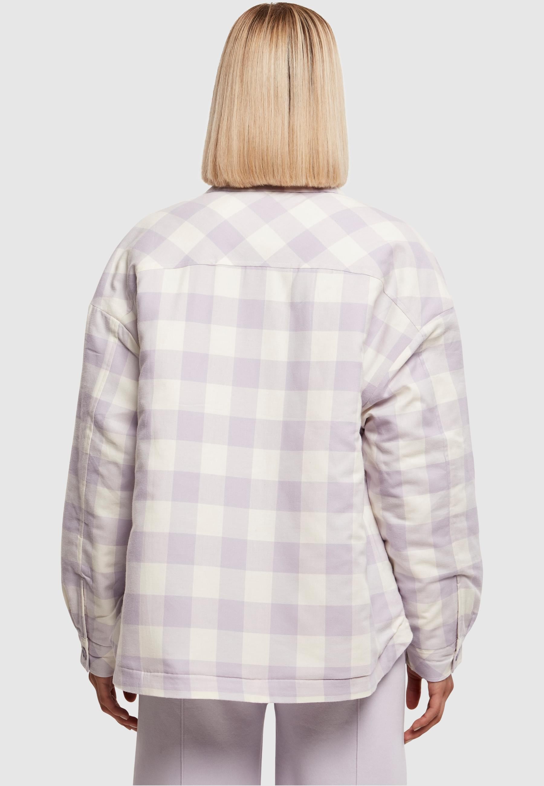 URBAN CLASSICS Allwetterjacke »Urban Classics Damen Ladies Flanell Padded Overshirt«, (1 St.), ohne Kapuze