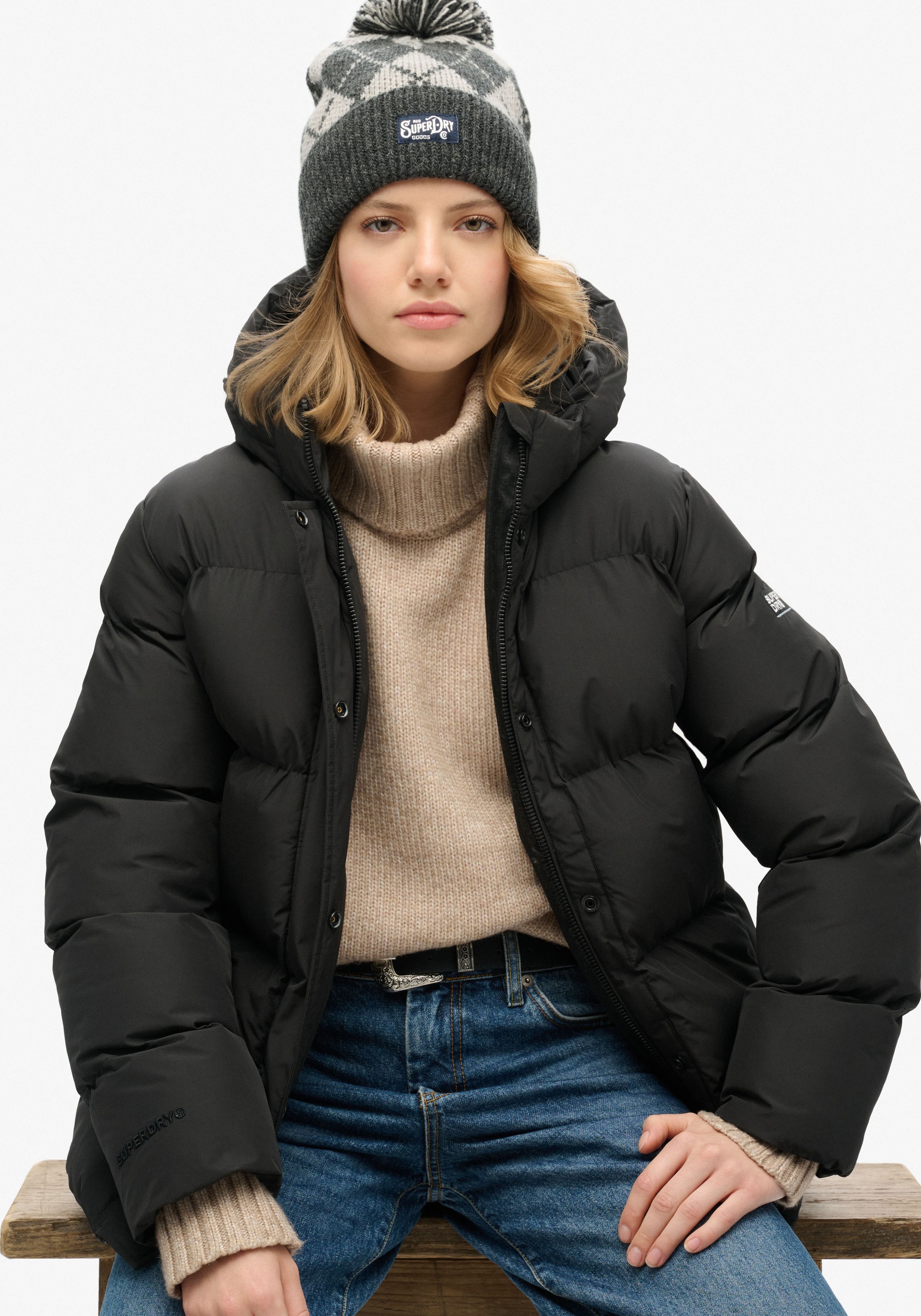 Superdry Steppjacke »HOODED 5 BAFFLE SPORTS PUF...