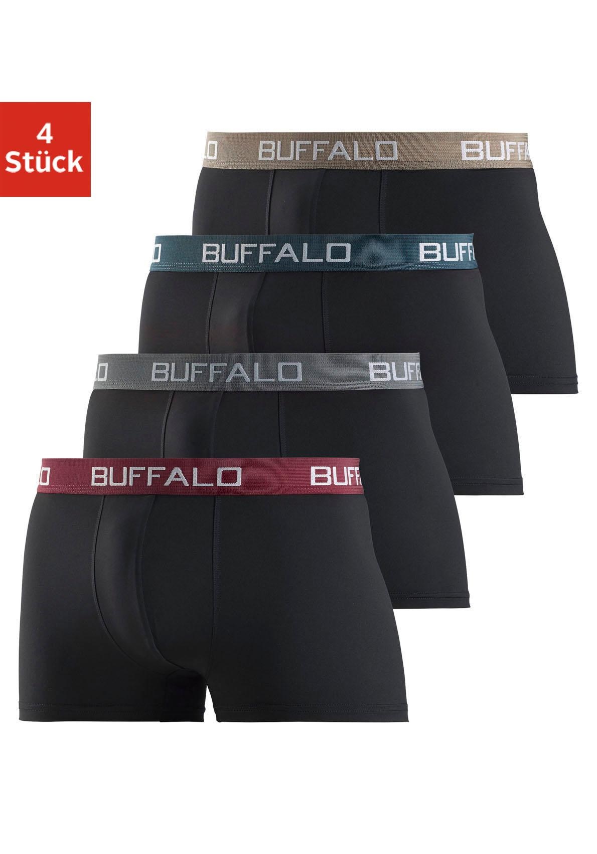 Buffalo Boxer "Boxershorts für Herren" Packung, 4 Stk. aus Baumwoll-Mix