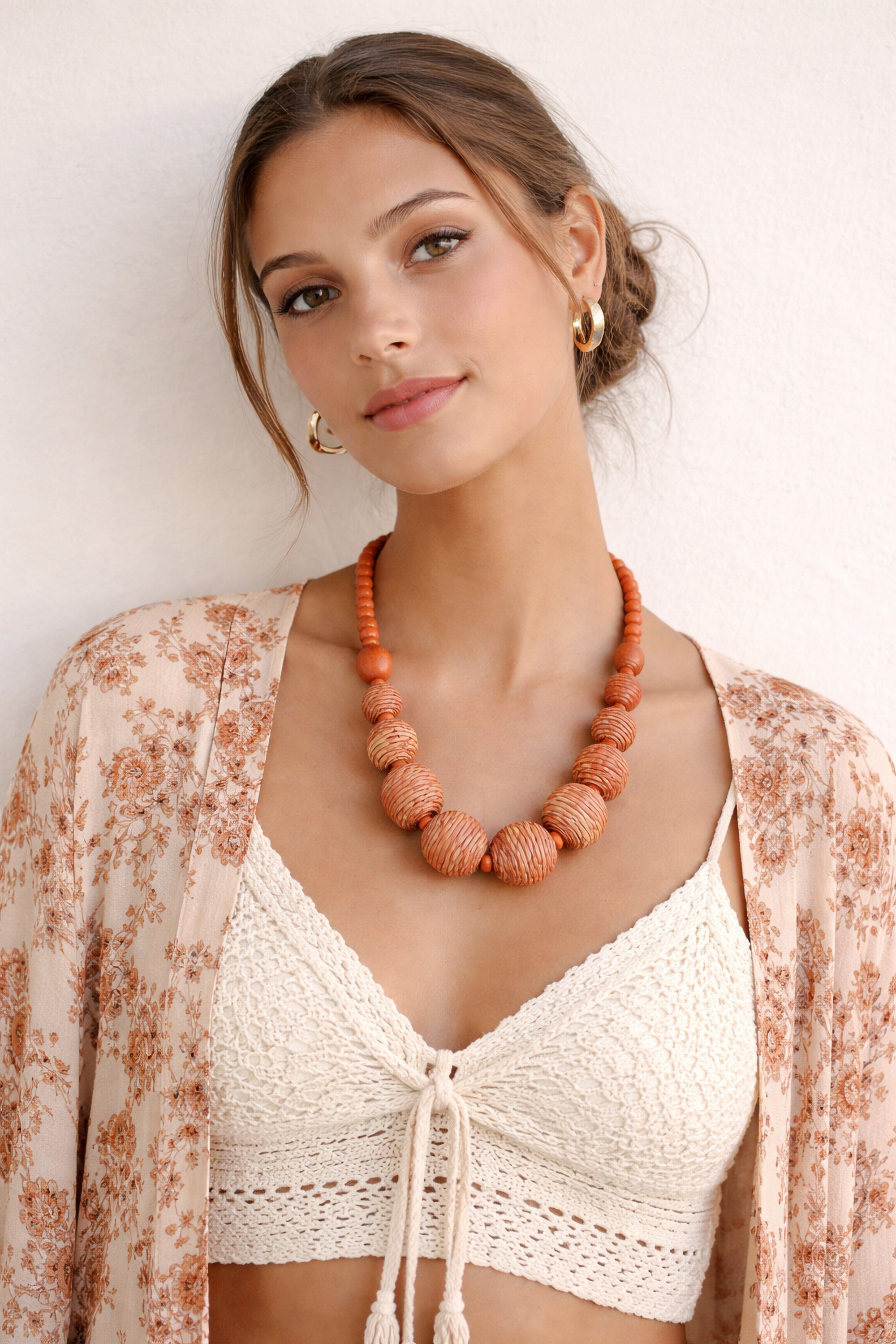 COLLEZIONE ALESSANDRO Kette mit Anhänger "Juliet" Holzperlen in verschieden günstig online kaufen