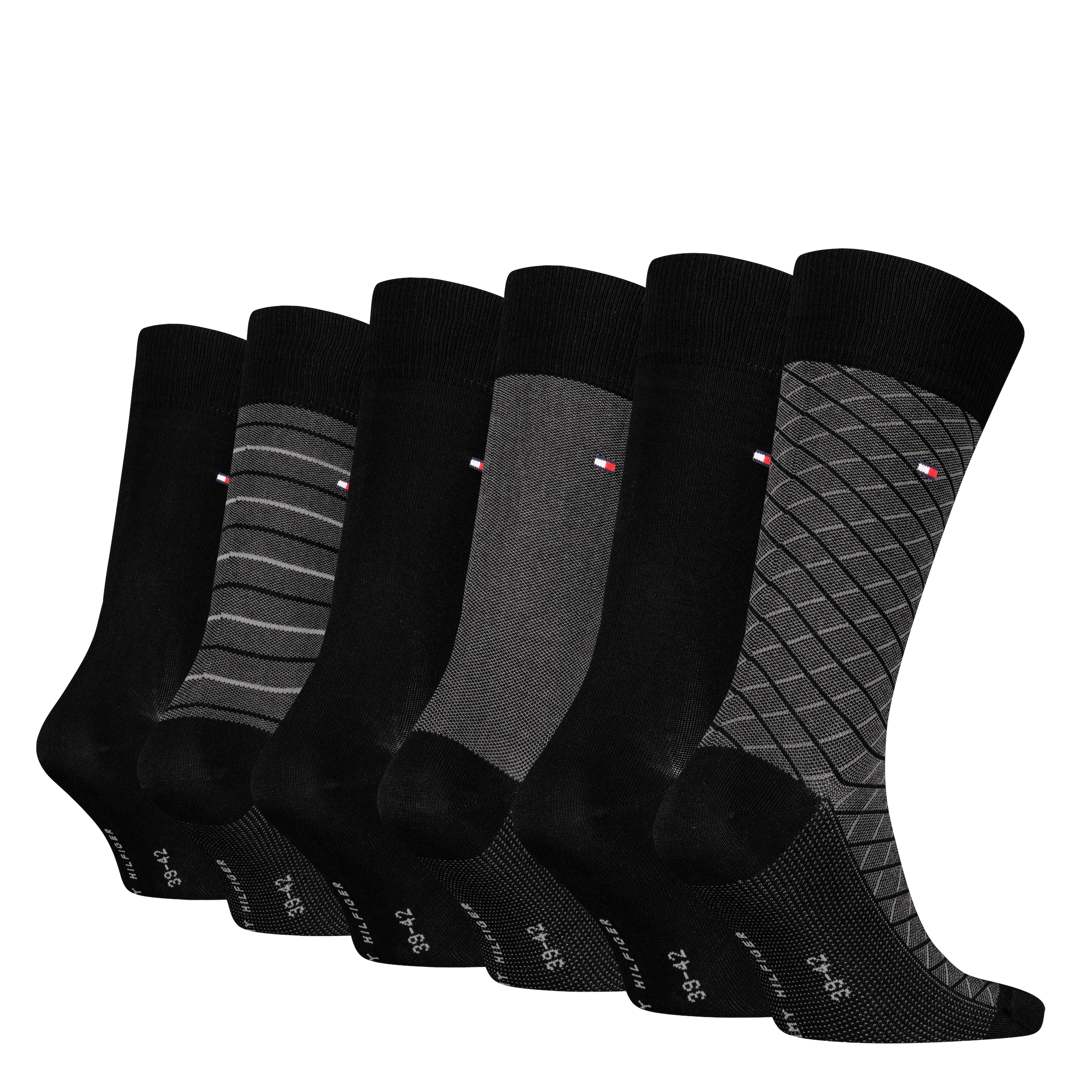 Tommy Hilfiger Socken »TH MEN SOCK 6P TIN GIFTBOX BIRDEYE«, (6er Pack)