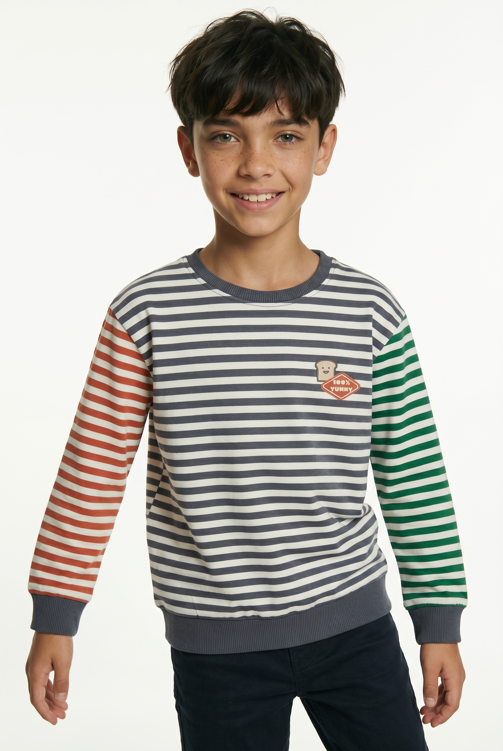 Name It Sweatshirt "NMMKASTER LS NREG SWEAT UNB", Baumwollmischung, regular fit