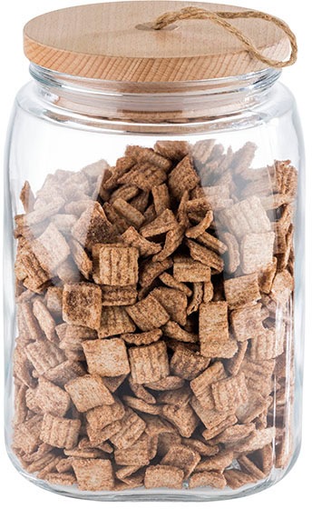 APS Vorratsglas Woody mit Holzdeckel versch. Ausführungen