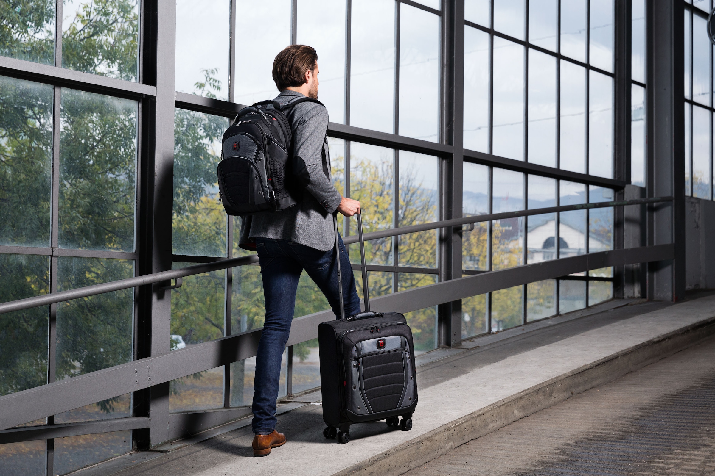 Wenger Laptoprucksack »Synergy, schwarz/grau«, für Laptops bis 16 Zoll