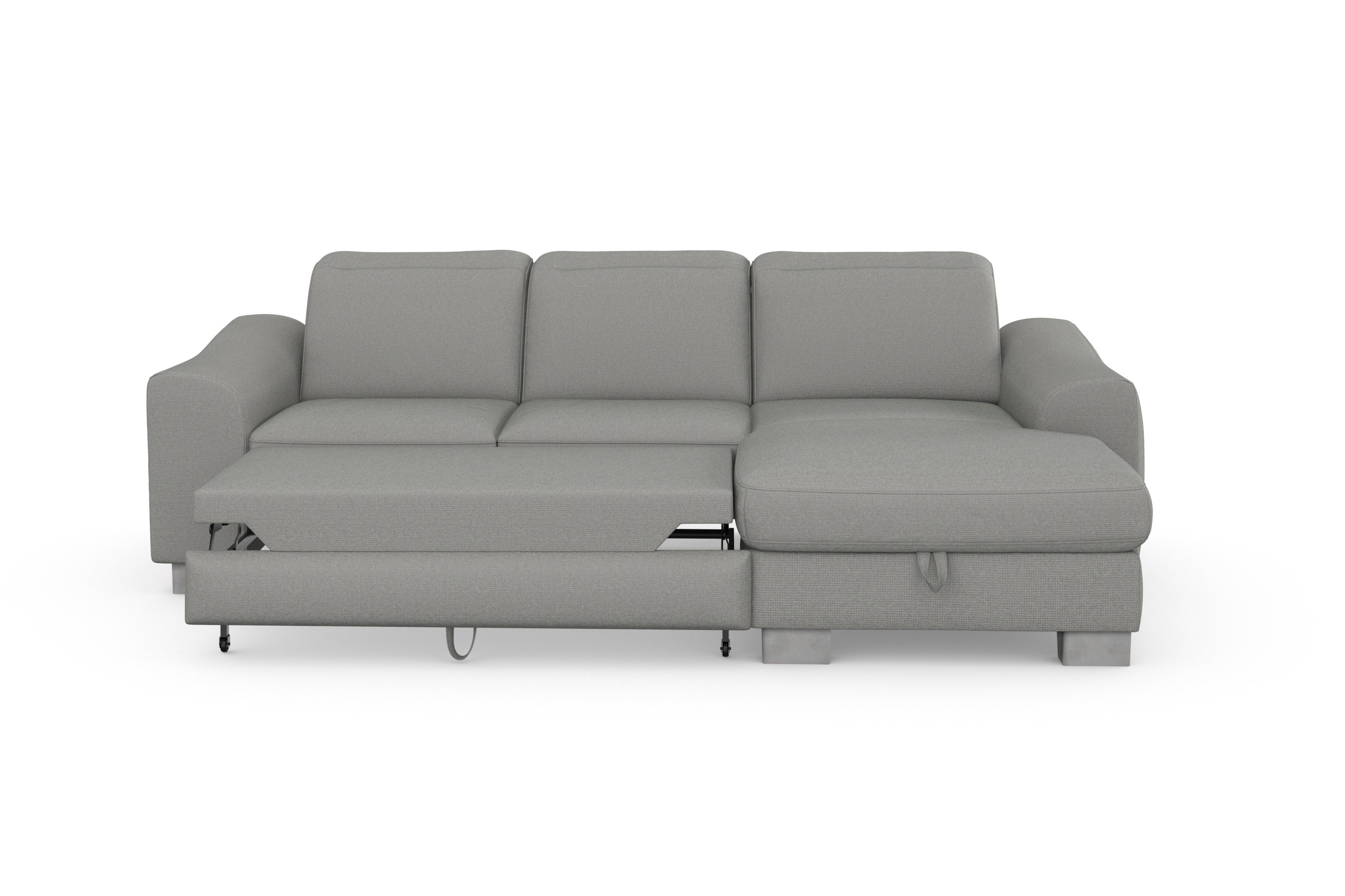 Thumbnail - sit&more Ecksofa "Dundee L-Form", mit Federkern und Edelstahlfüßen, wahlweise mit Kopfteilverstellung