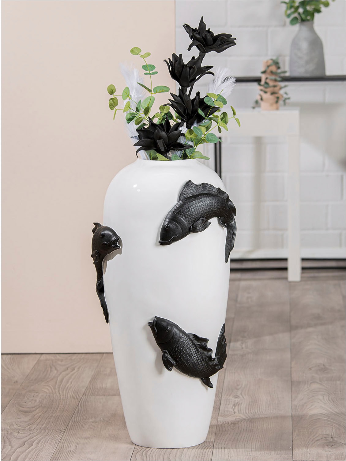 Casablanca by Gilde Bodenvase "Vase "Koi"", (1 St.)