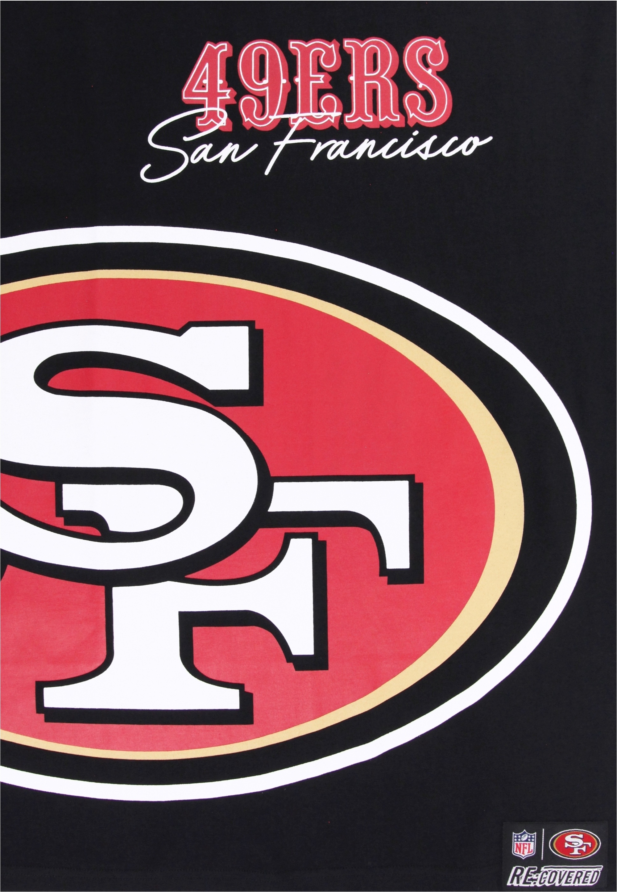 Recovered T-Shirt »NFL 49ERS San Francisco Cut and Sew Oversized«, (1 tlg.), im zeitlosen Design