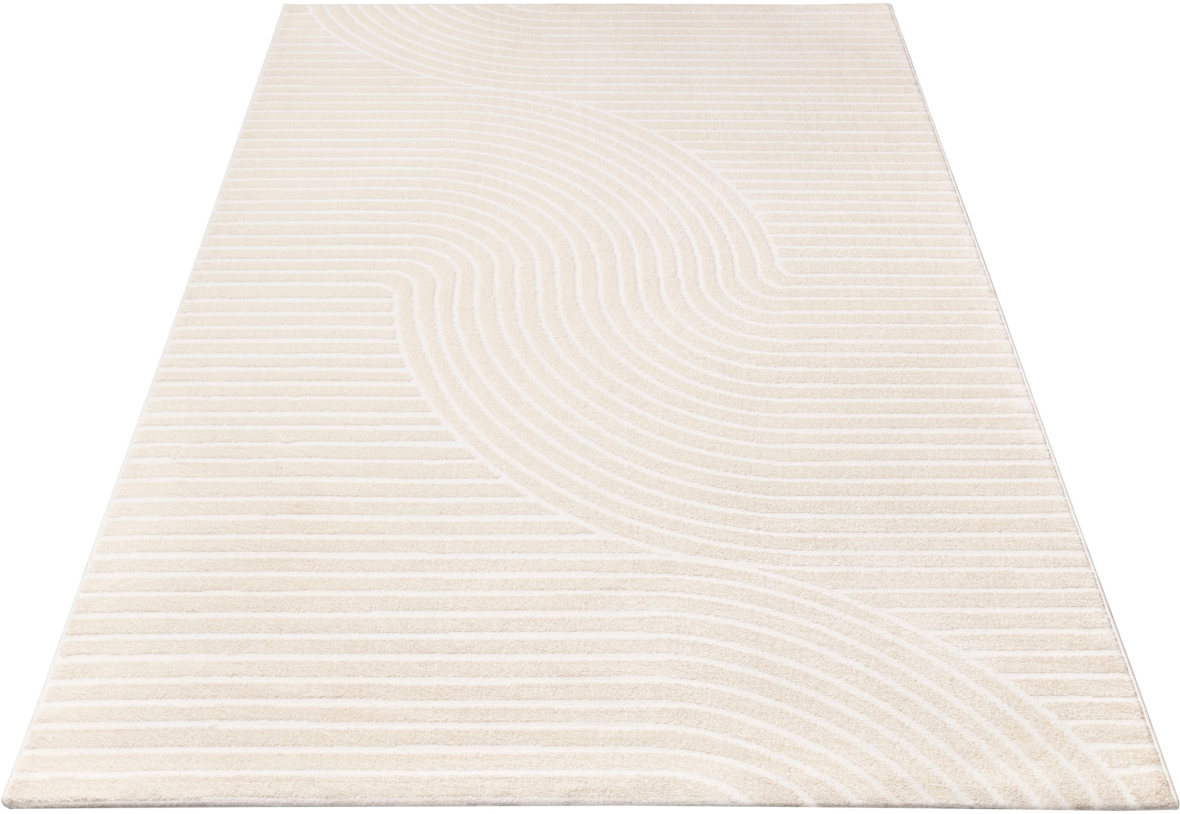 Paco Home Teppich "Luzern 651" rechteckig 13 mm Höhe Kurzflor, Uni Farben, günstig online kaufen