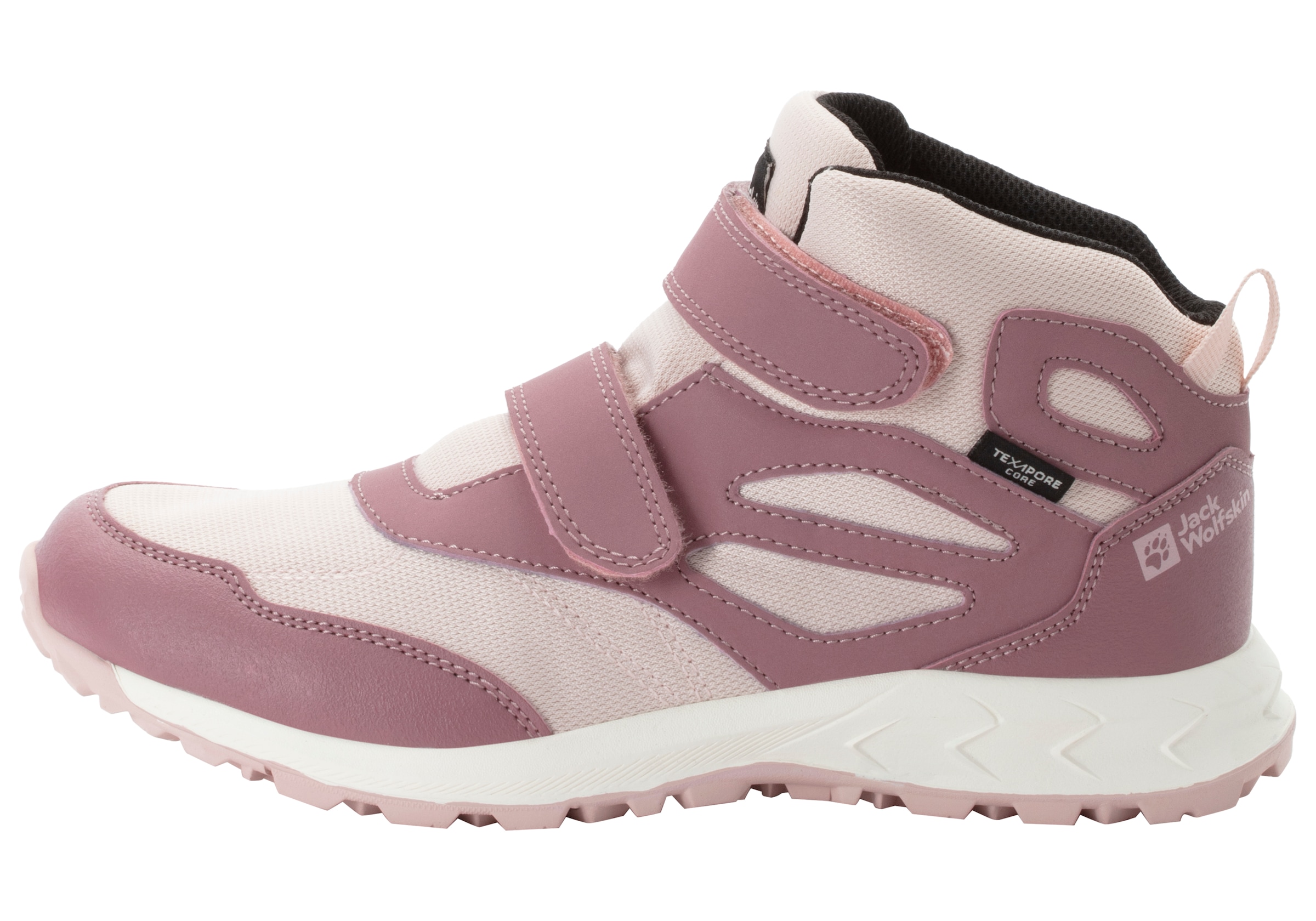 Jack Wolfskin Wanderschuh »WOODLAND TEXAPORE MID VC K«, wasserdicht mit Klettverschluss