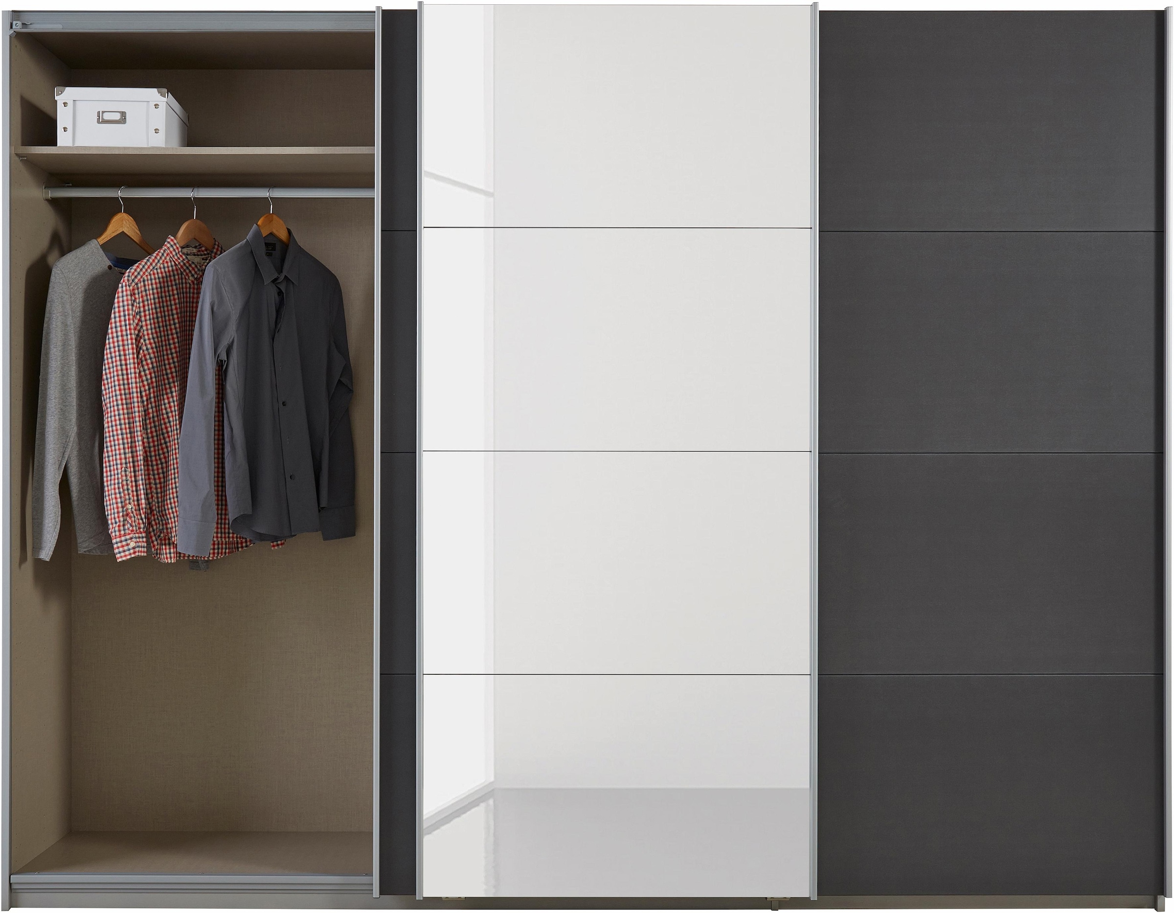 rauch Schwebetürenschrank »Dobene«, inkl. Schubkasteneinsatz und Einlegeböden