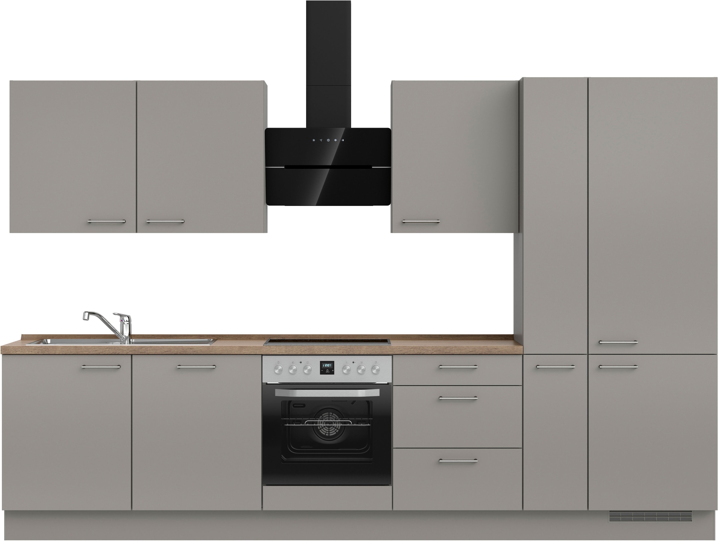 nobilia Küchenzeile ""Laser II", Ausrichtung wählbar, Breite 330 cm" vormon günstig online kaufen