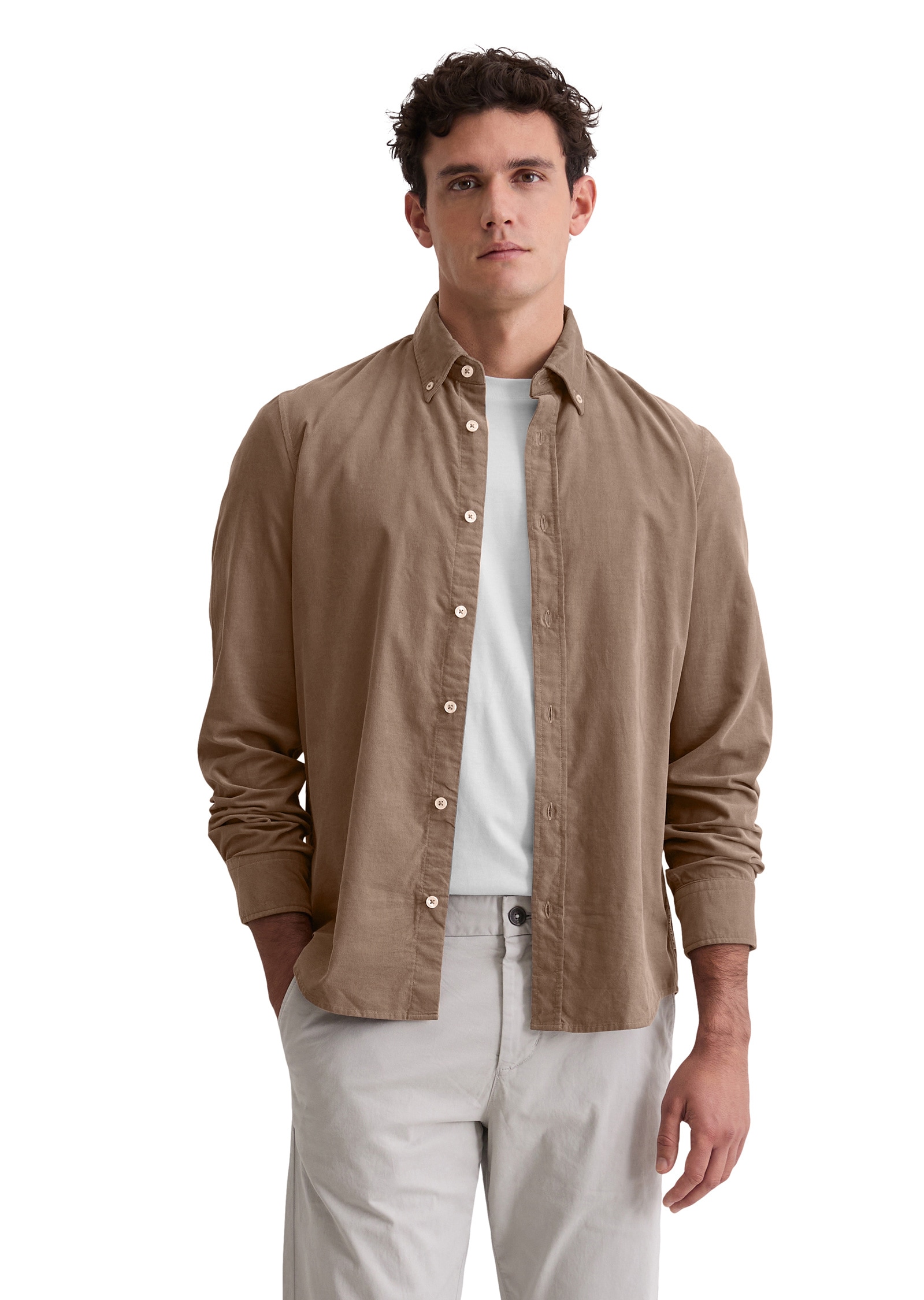 Marc O'Polo Langarmhemd »aus reiner Bio-Baumwolle«